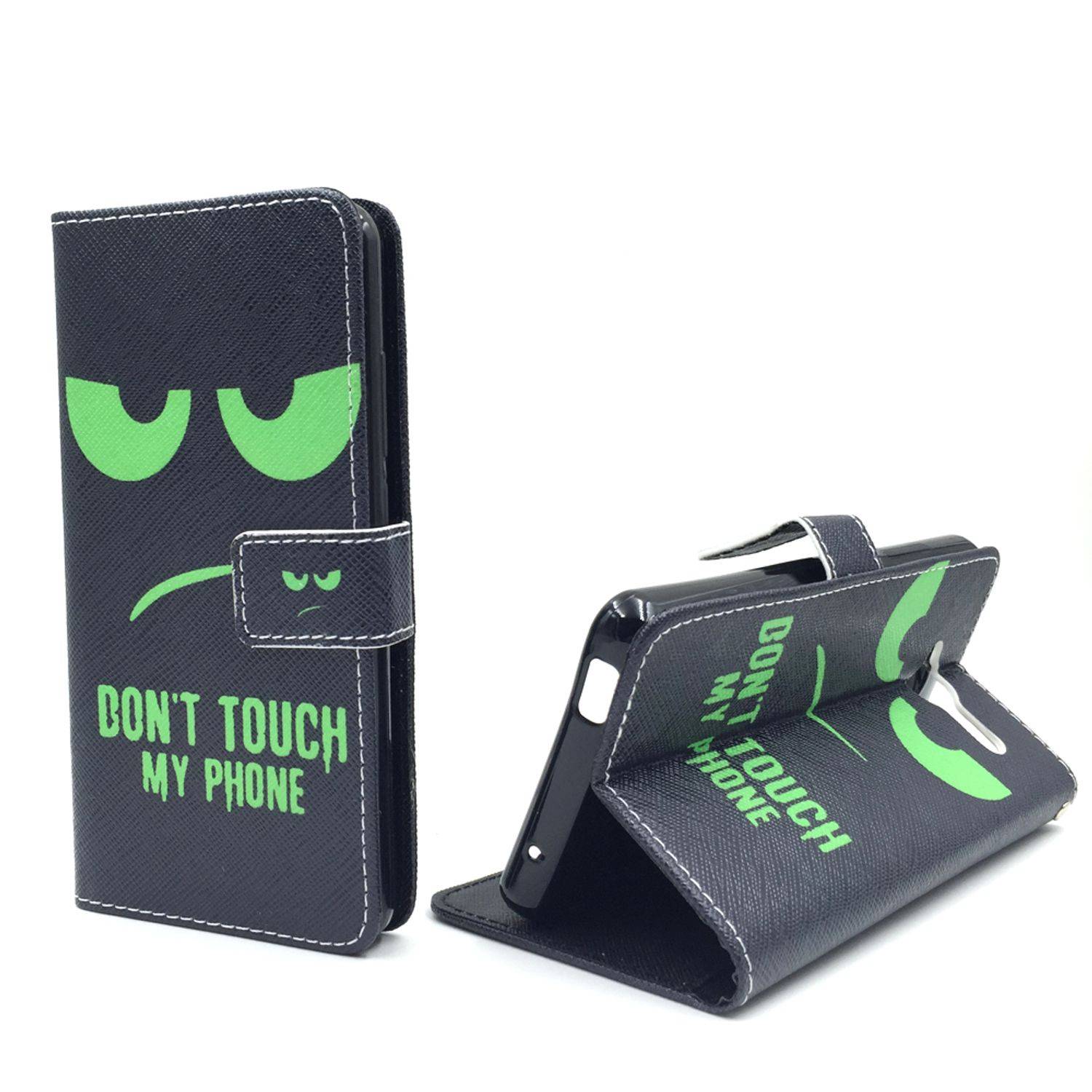 ZTE Blade L3 Handyhülle Bookcover Schwarz