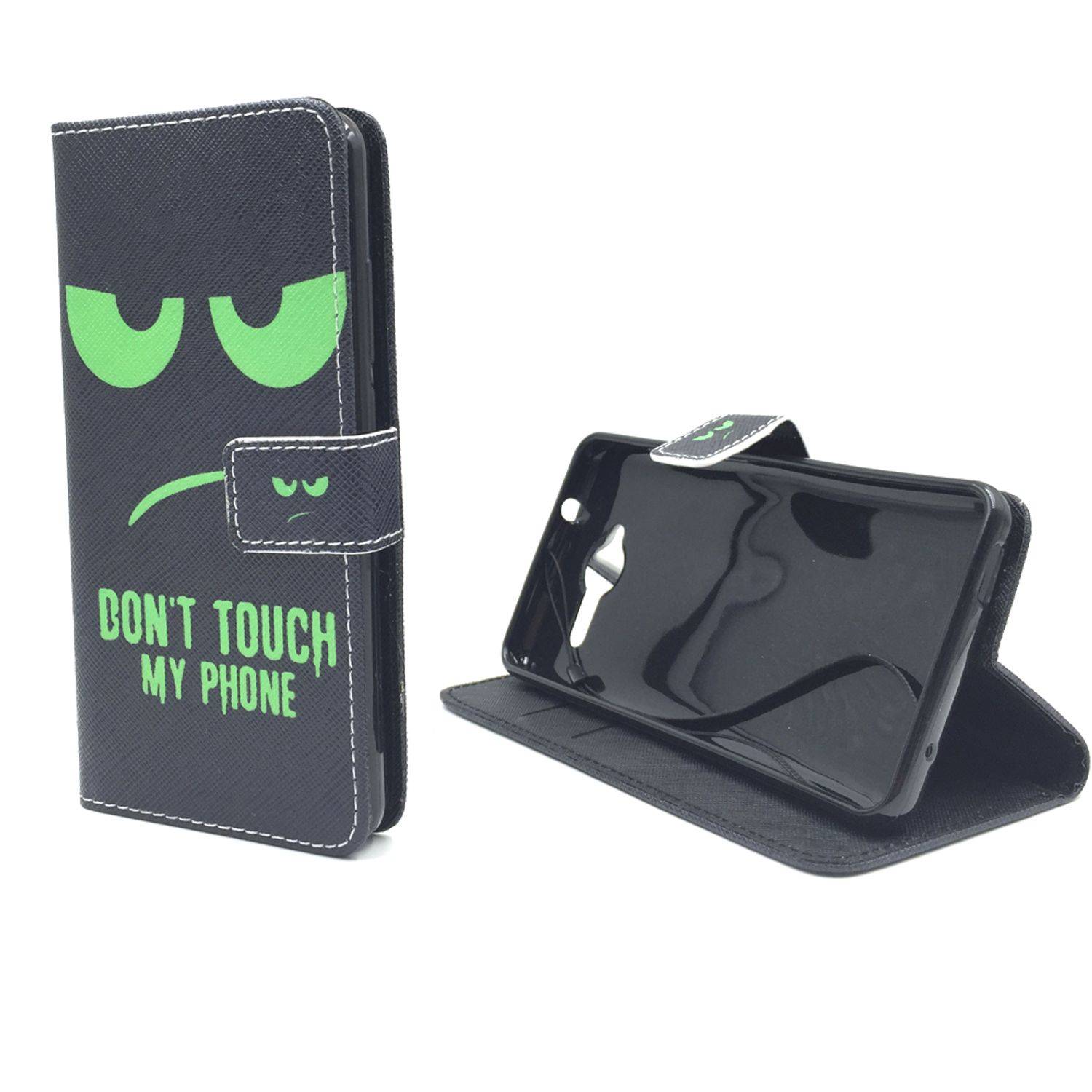 ZTE Blade L3 Handyhülle Bookcover Schwarz