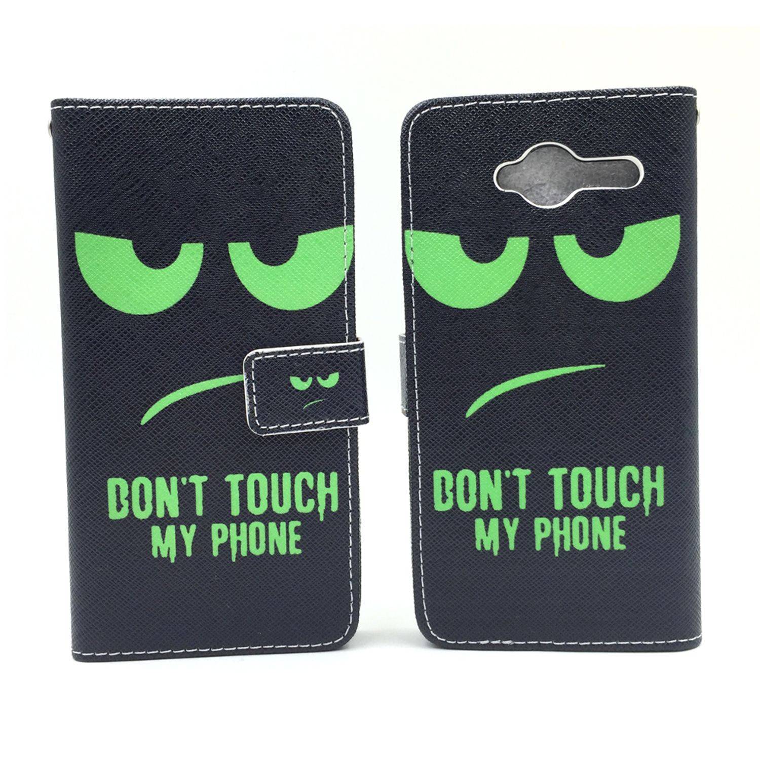 ZTE Blade L3 Handyhülle Bookcover Schwarz