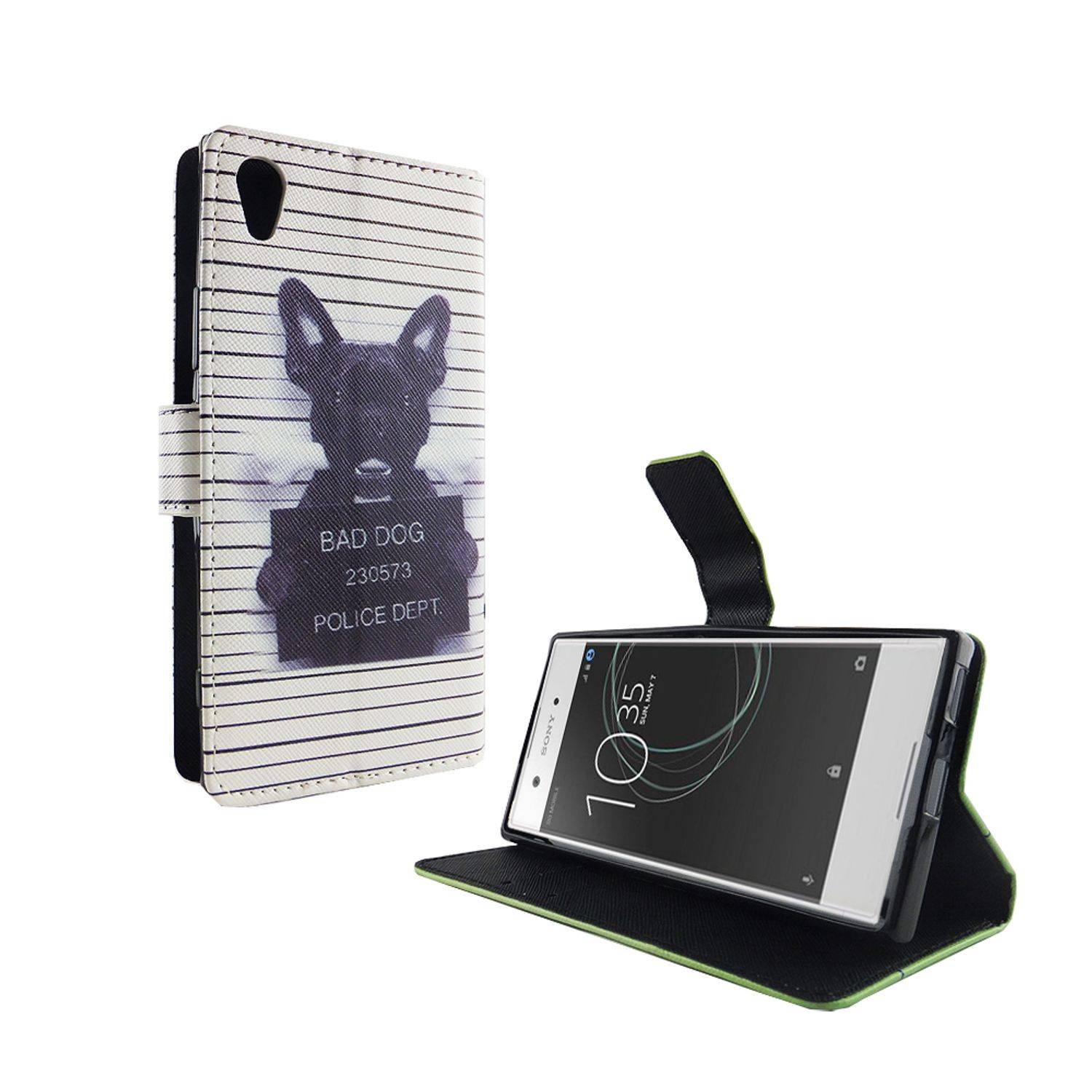 Sony Xperia XA1 Handyhülle Bookcover Weiß