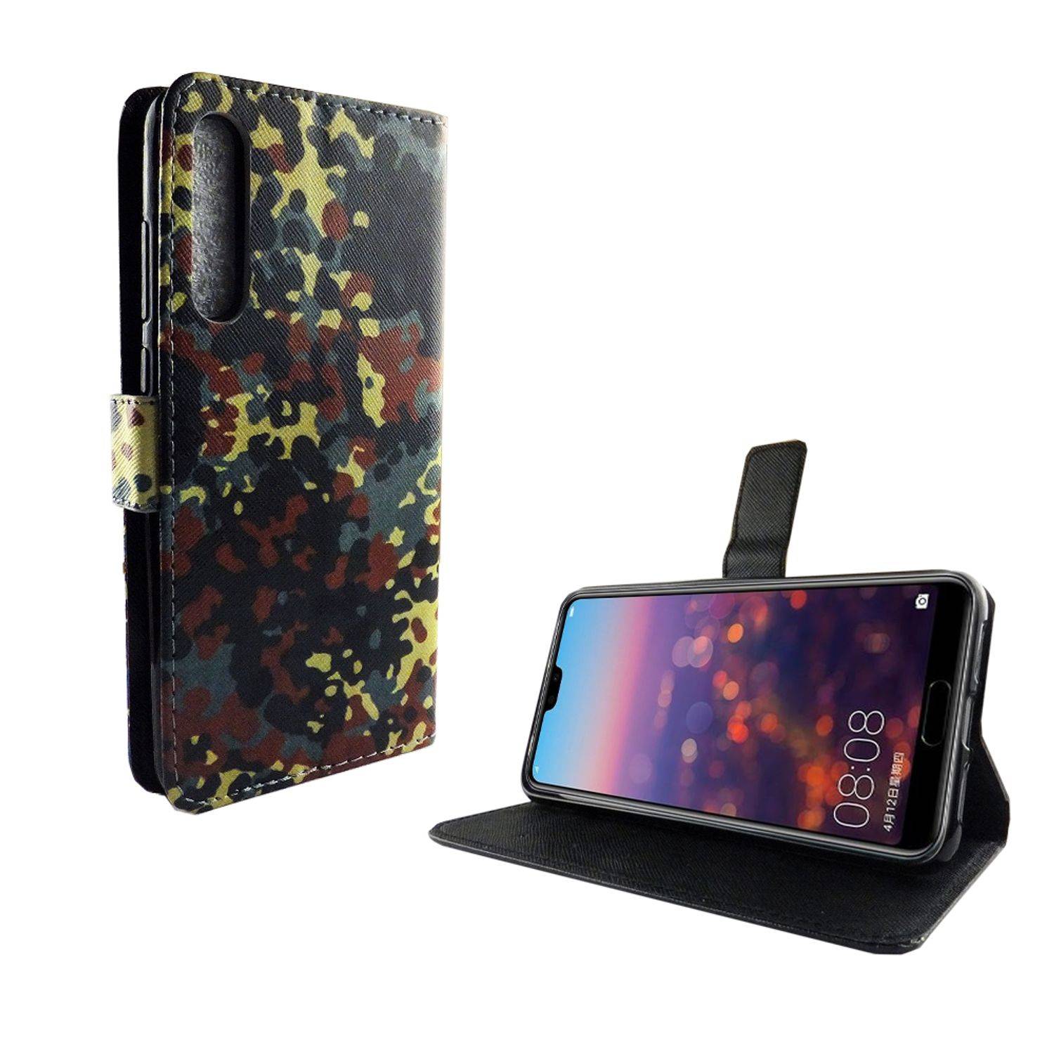 Huawei P20 Pro Handyhülle Bookcover Mehrfarbig