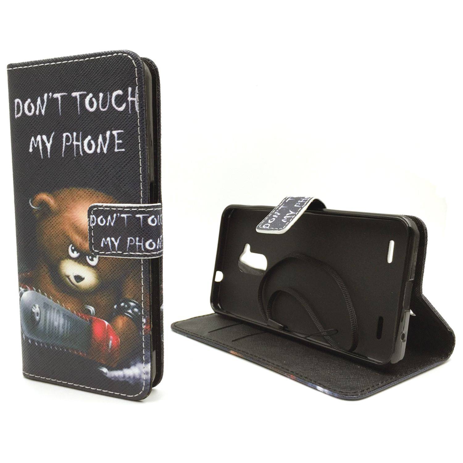 ZTE Blade V7 Lite Handyhülle Bookcover Schwarz