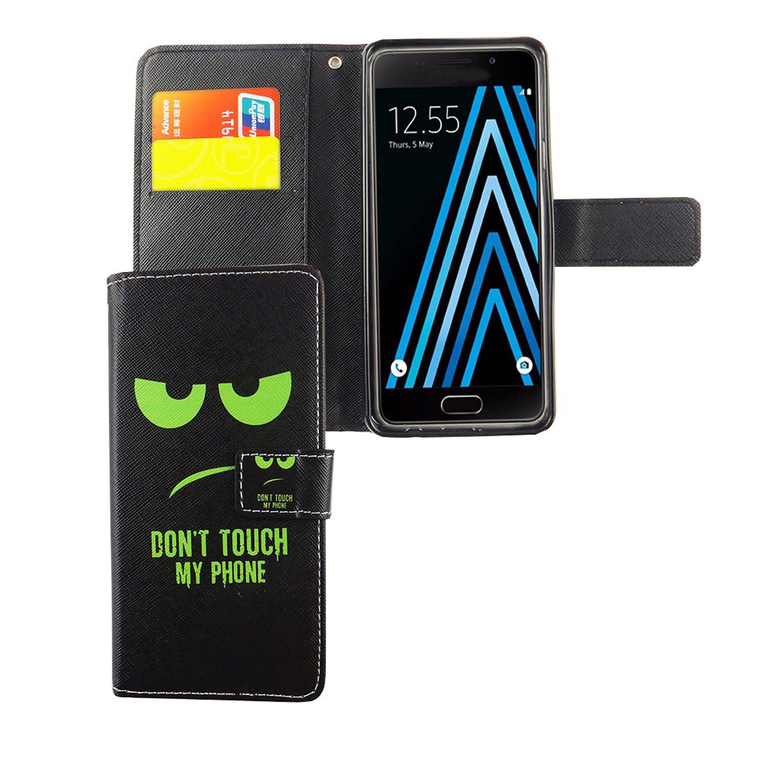 Samsung Galaxy A3 (2016) Handyhülle Bookcover Blau