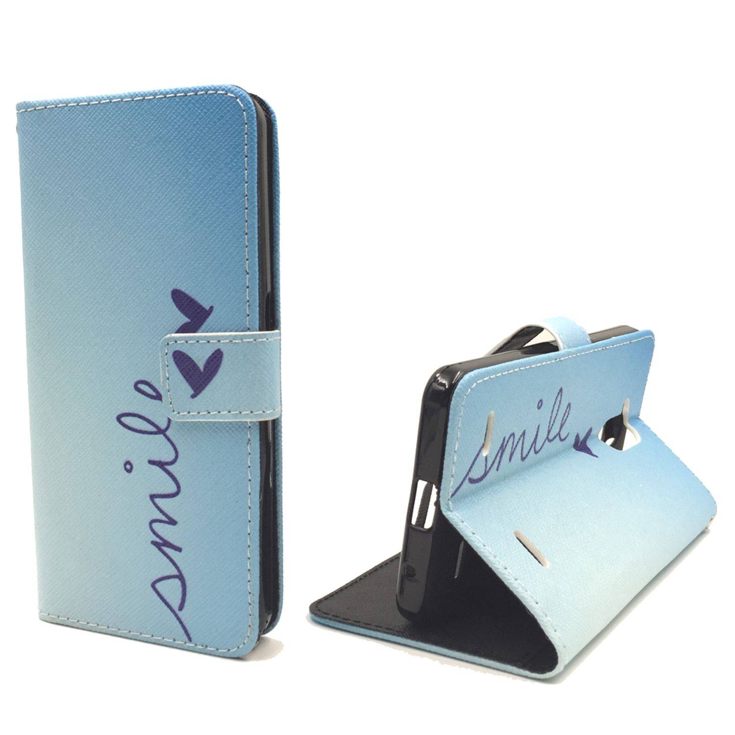 ZTE Blade V7 Lite Handyhülle Bookcover Blau