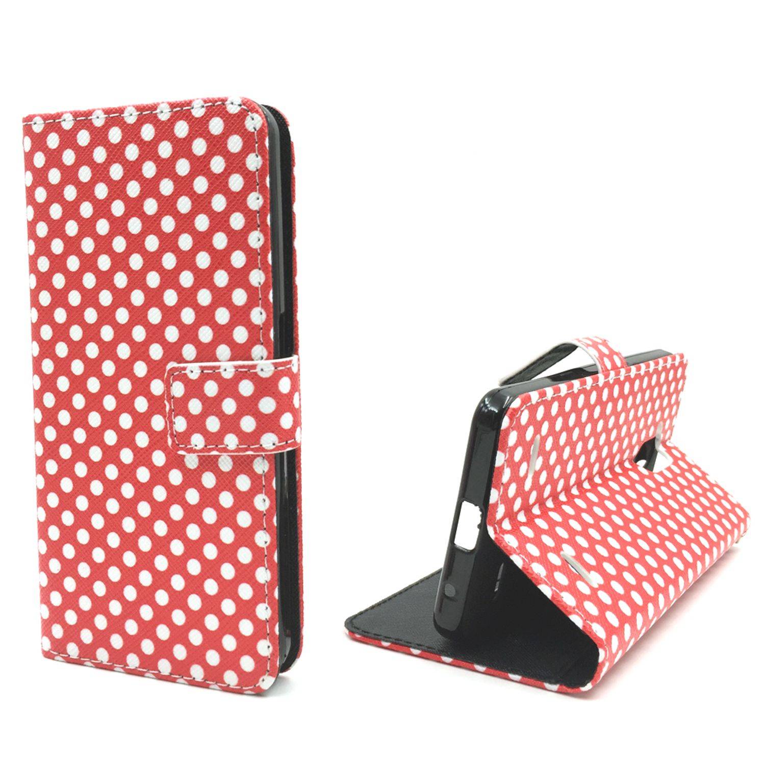 ZTE Blade V7 Lite Handyhülle Bookcover Rot