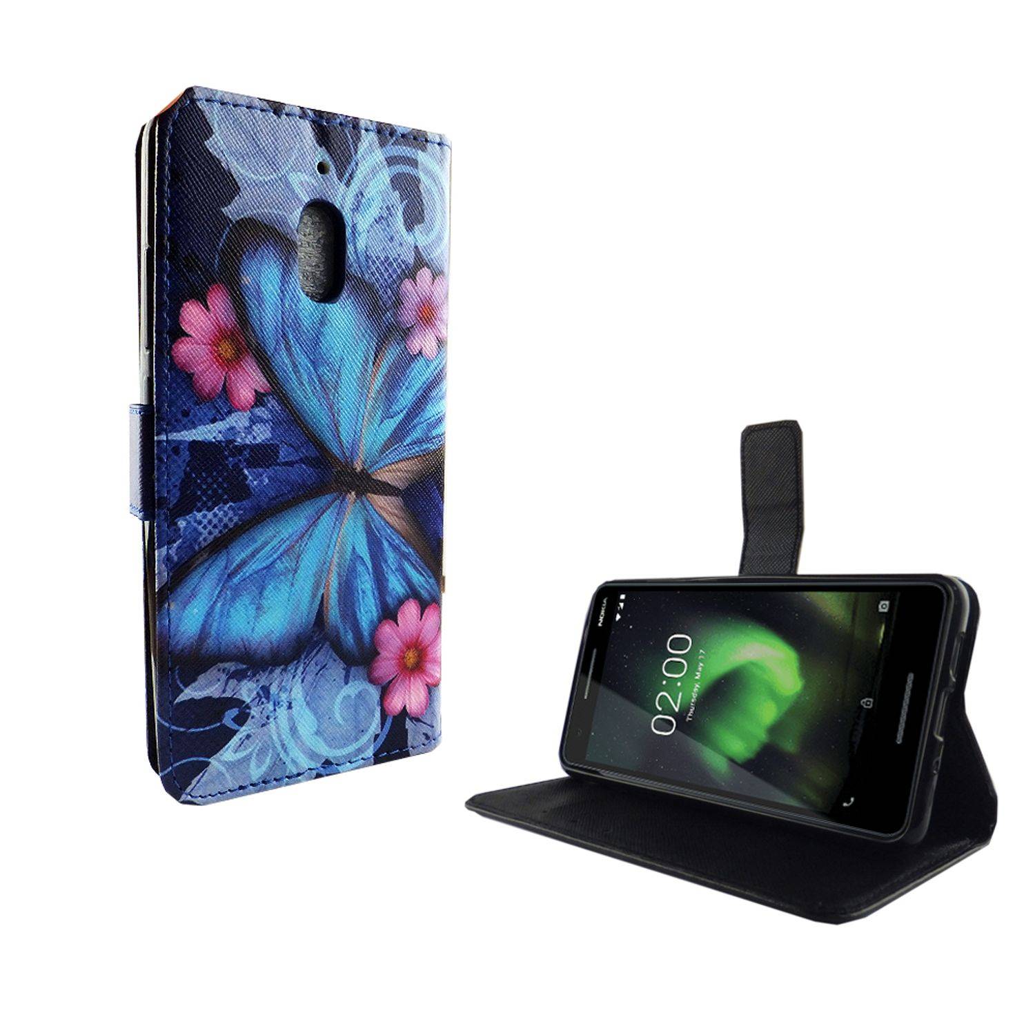 Nokia 2.1 Handyhülle Bookcover Blau
