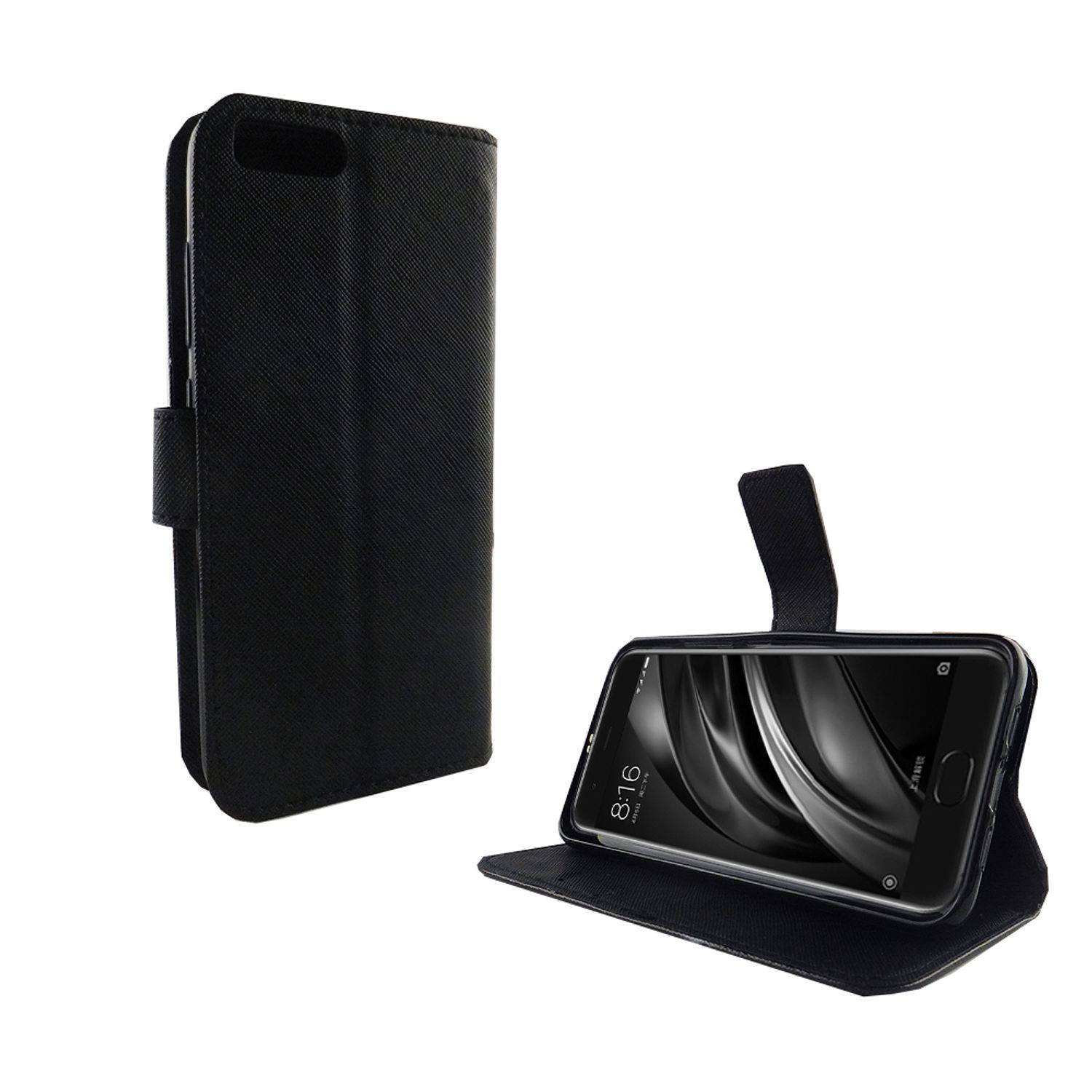 Xiaomi Mi 6 Handyhülle Bookcover Schwarz
