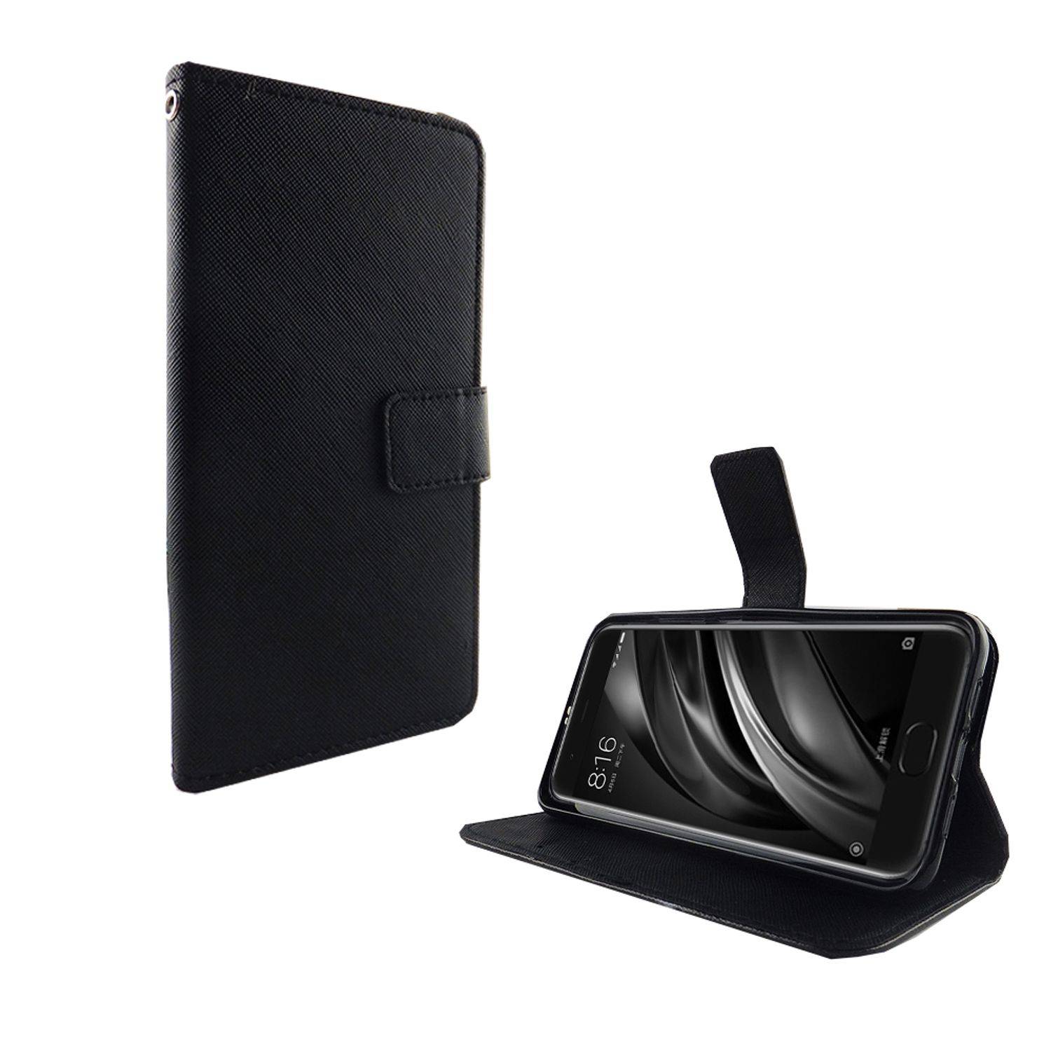 Xiaomi Mi 6 Handyhülle Bookcover Schwarz