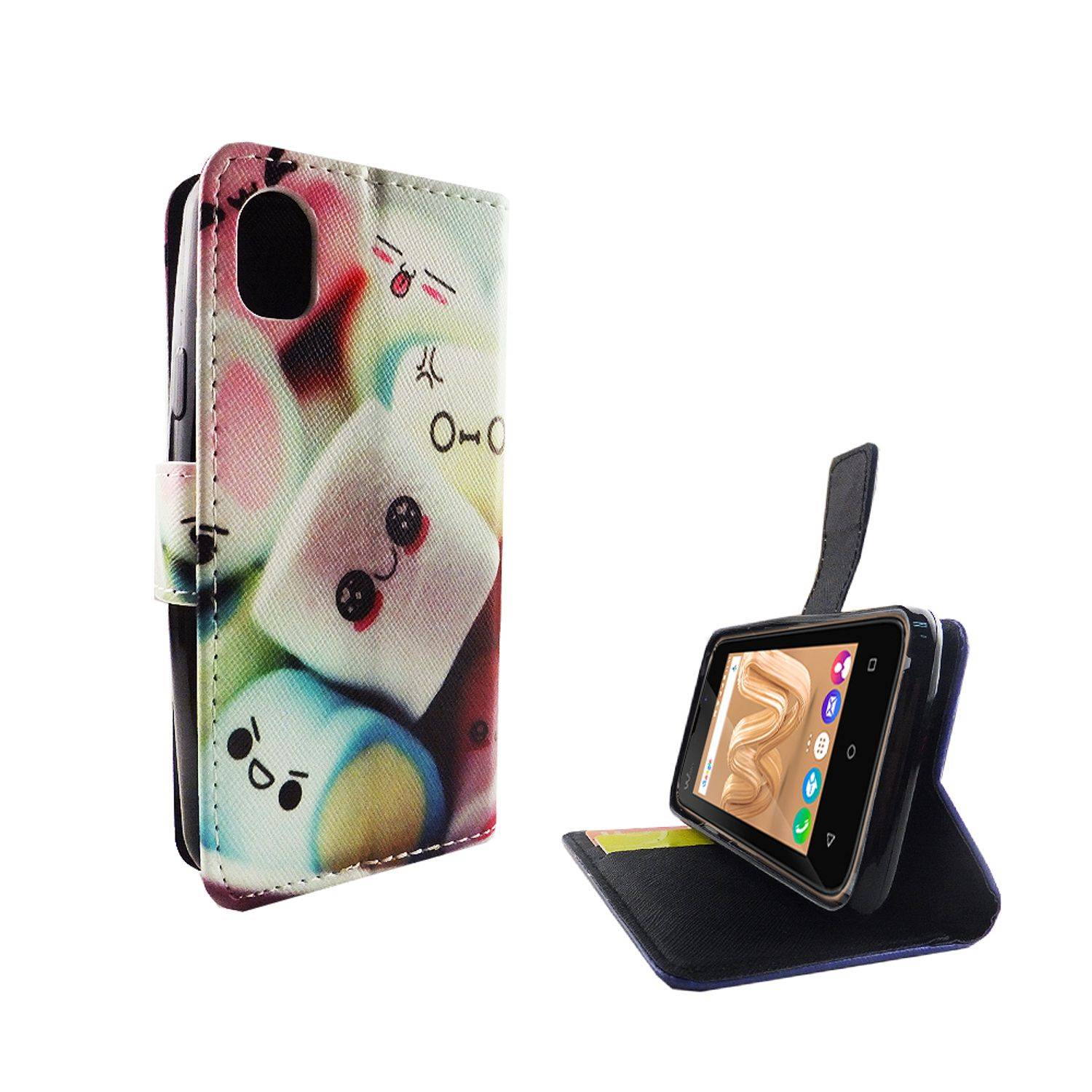 Wiko Sunny Max Handyhülle Bookcover Mehrfarbig