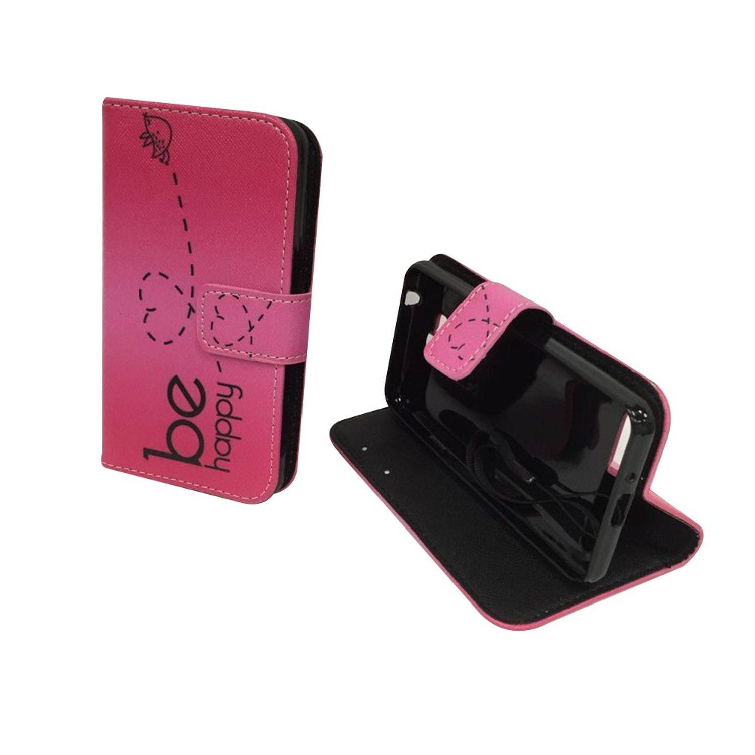 Huawei Y3 II Handyhülle Bookcover Rosa