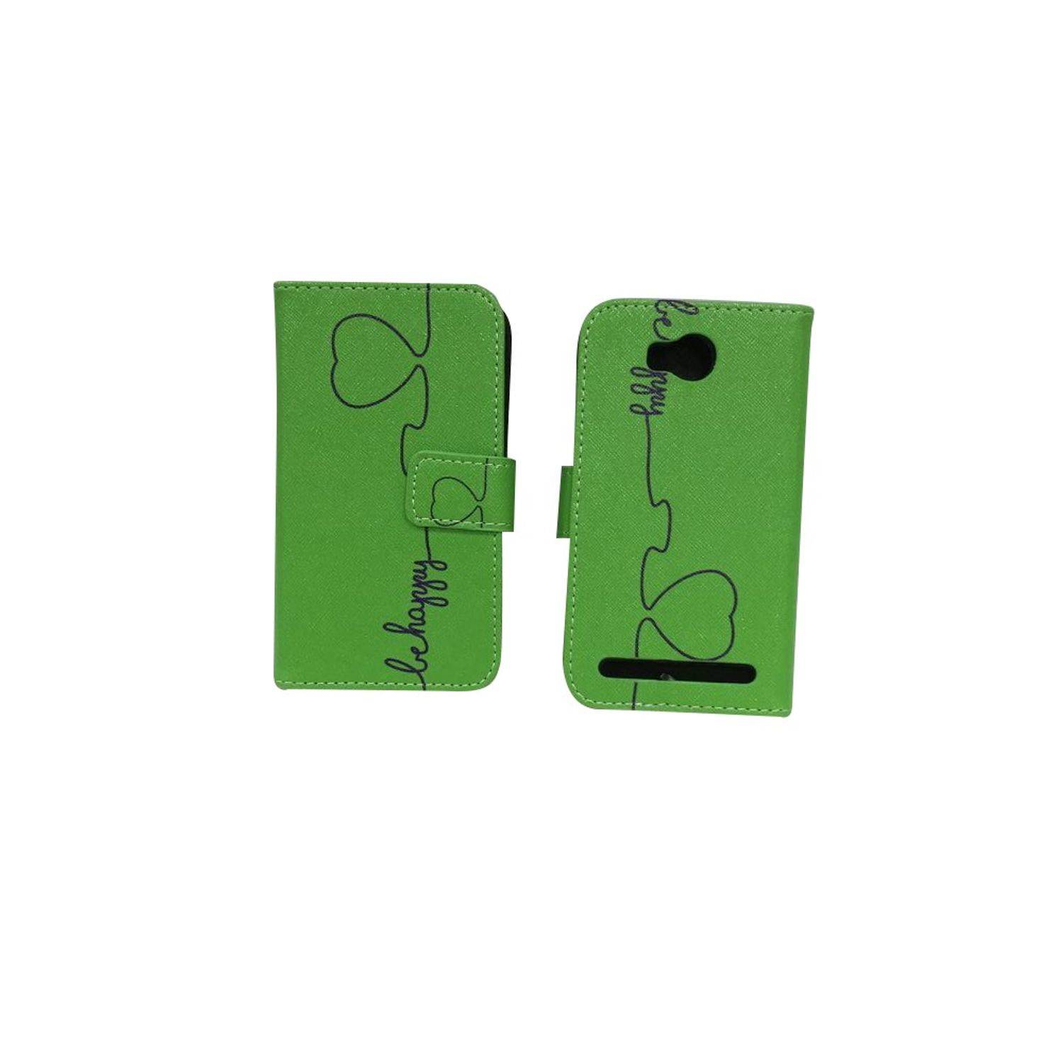 Huawei Y3 II Handyhülle Bookcover Grün