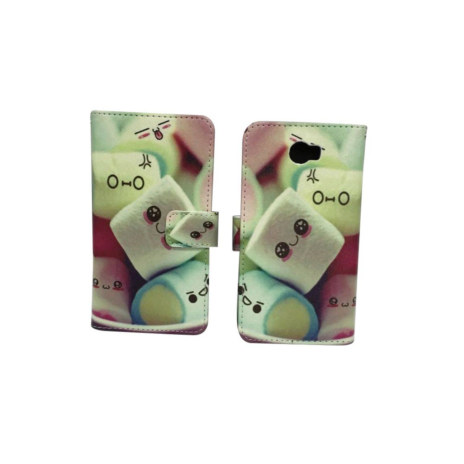 Huawei Y5 II Handyhülle Bookcover Mehrfarbig