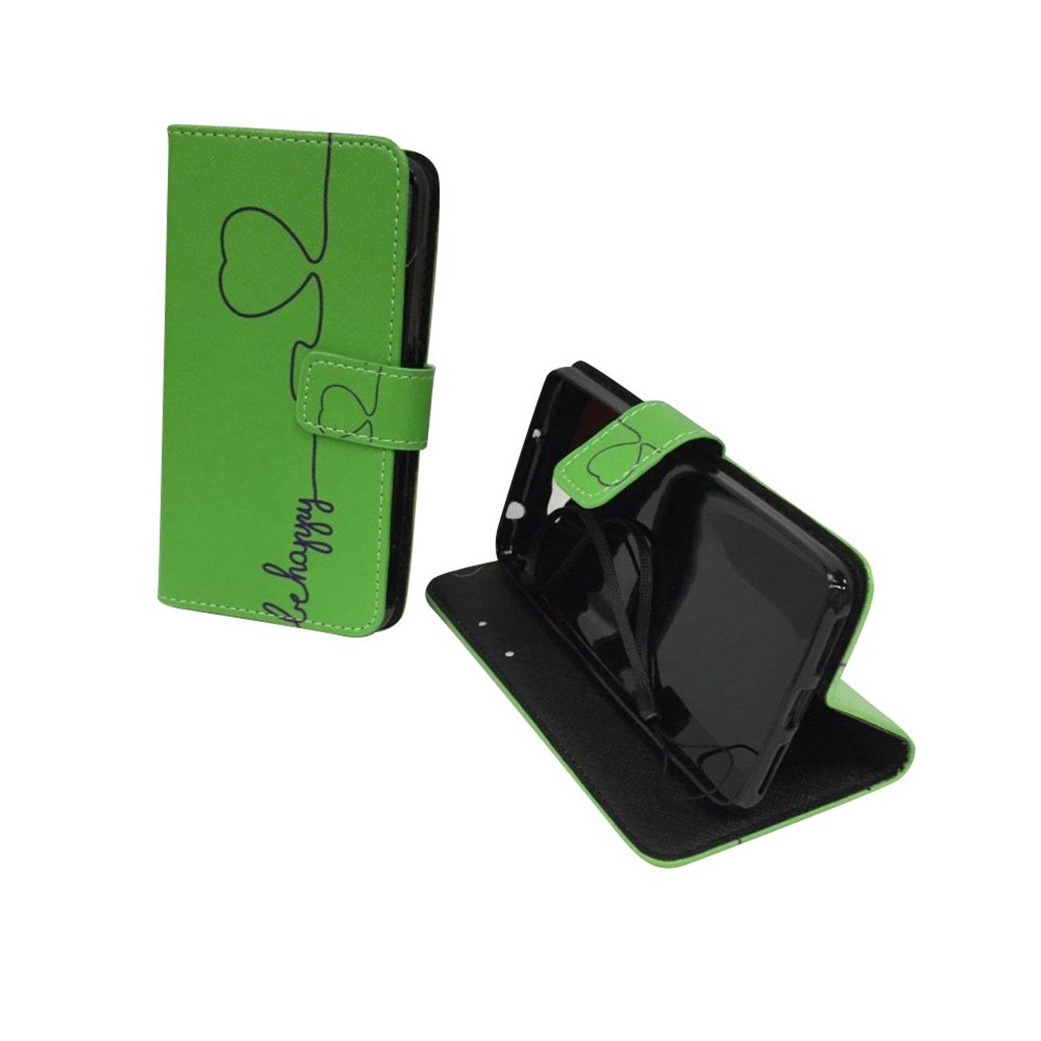 Huawei Y5 II Handyhülle Bookcover Grün