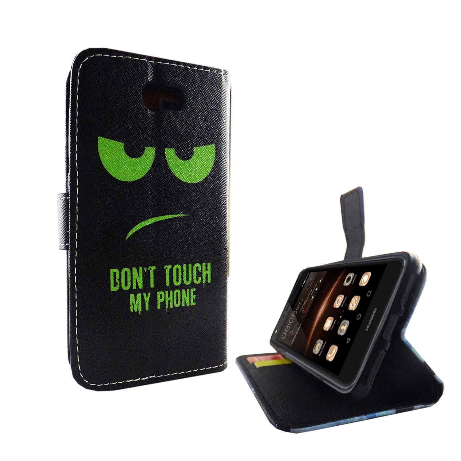 Huawei Y5 II Handyhülle Bookcover Grün