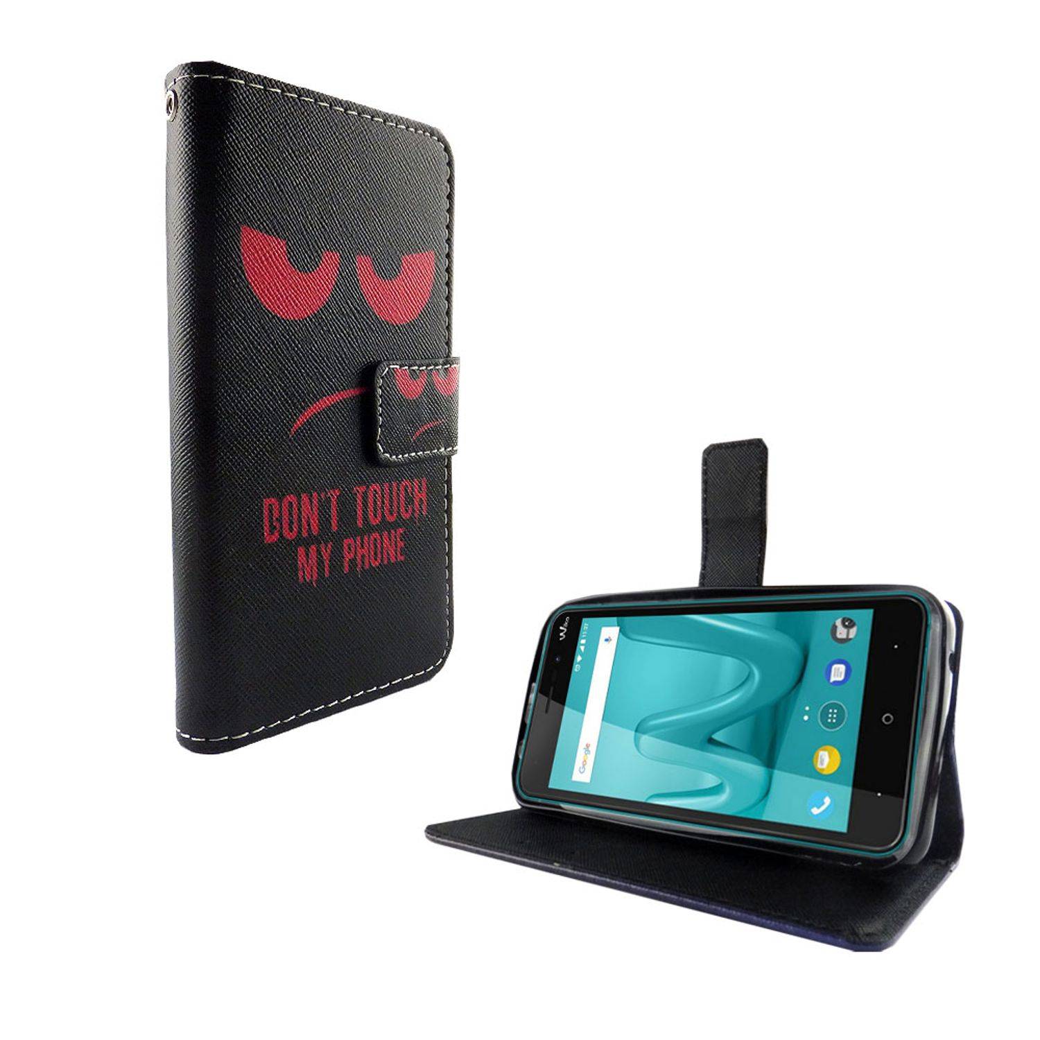 Wiko Lenny 4 Handyhülle Bookcover Rot