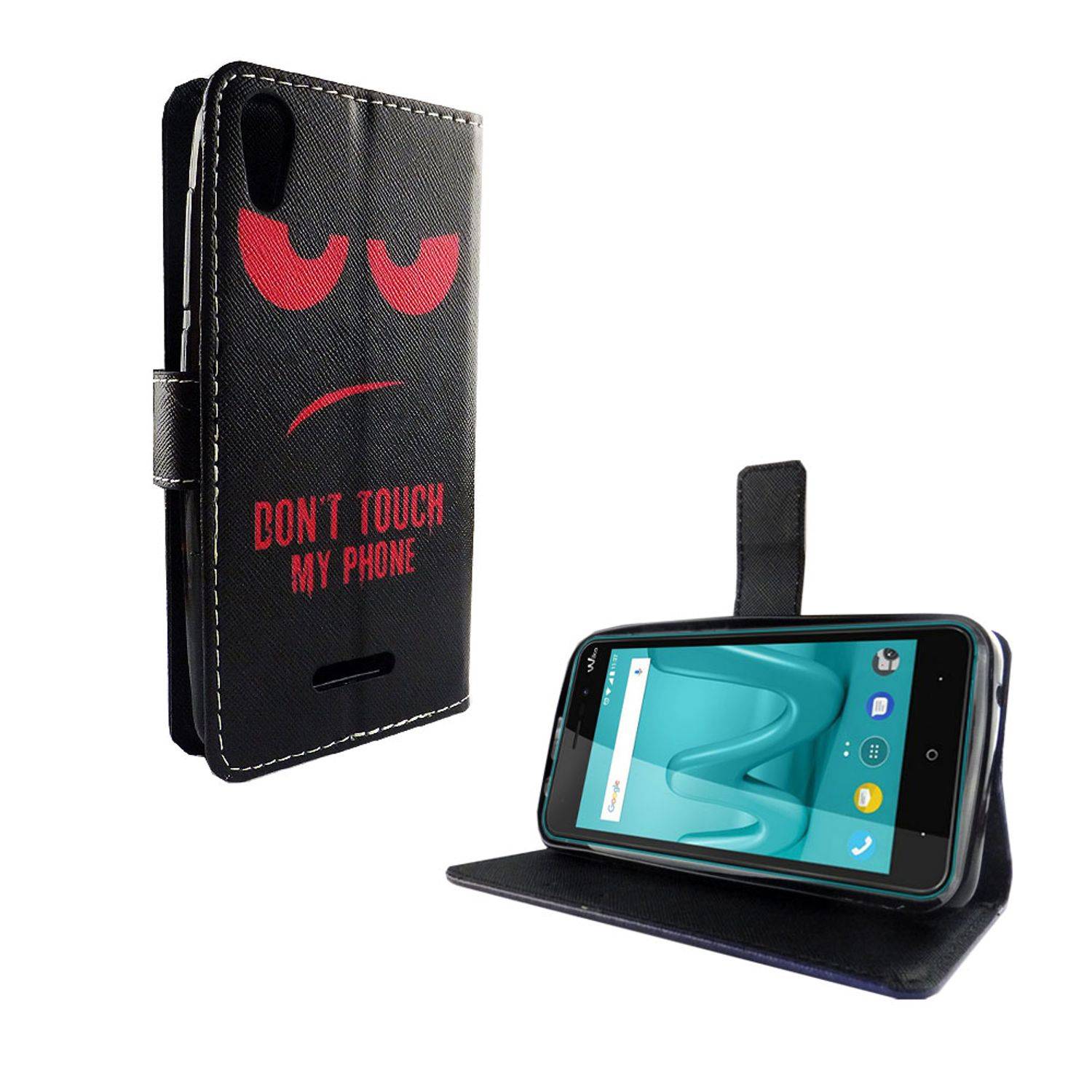 Wiko Lenny 4 Handyhülle Bookcover Rot