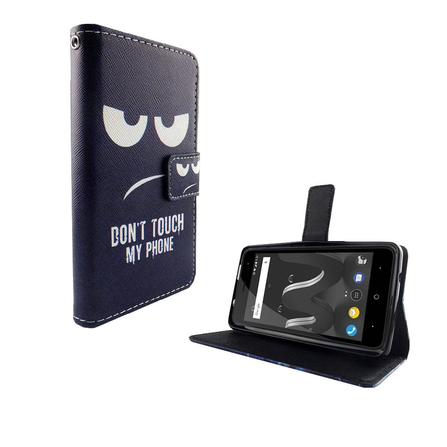 Wiko Jerry 2 Handyhülle Bookcover Blau