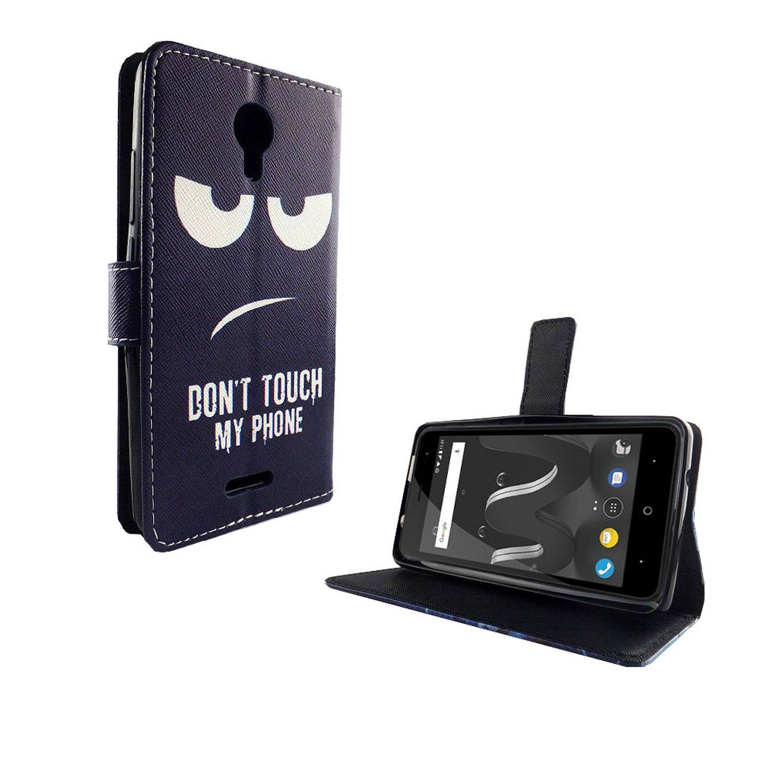 Wiko Jerry 2 Handyhülle Bookcover Blau