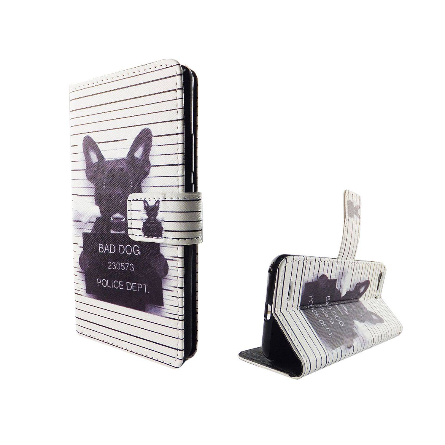 ZTE Blade V6 Handyhülle Bookcover Weiß