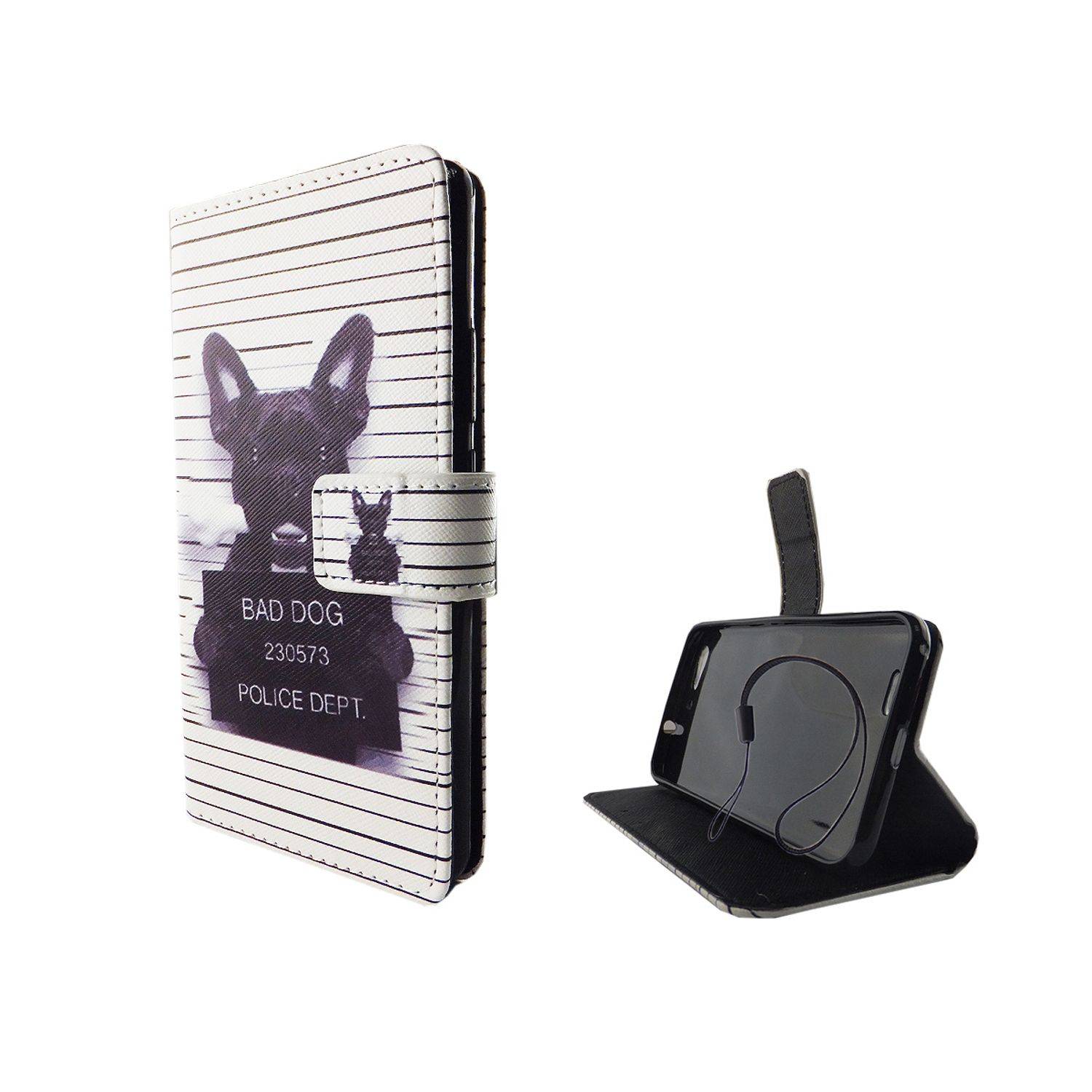 ZTE Blade V6 Handyhülle Bookcover Weiß