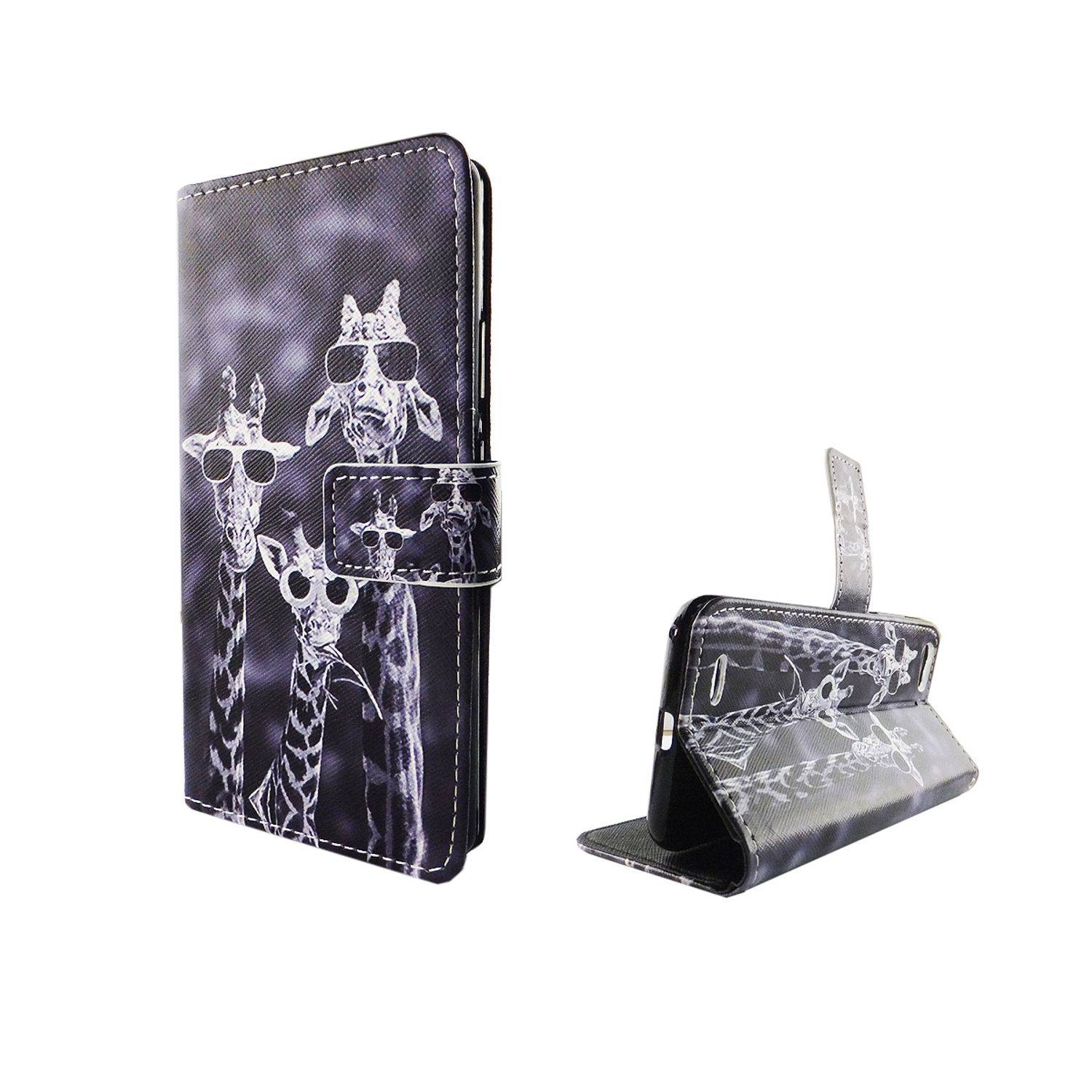 ZTE Blade V6 Handyhülle Bookcover Grau