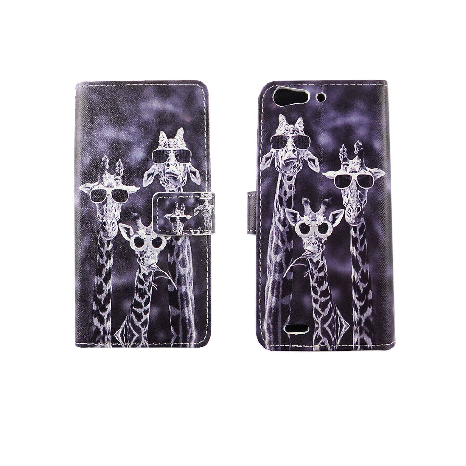 ZTE Blade V6 Handyhülle Bookcover Grau
