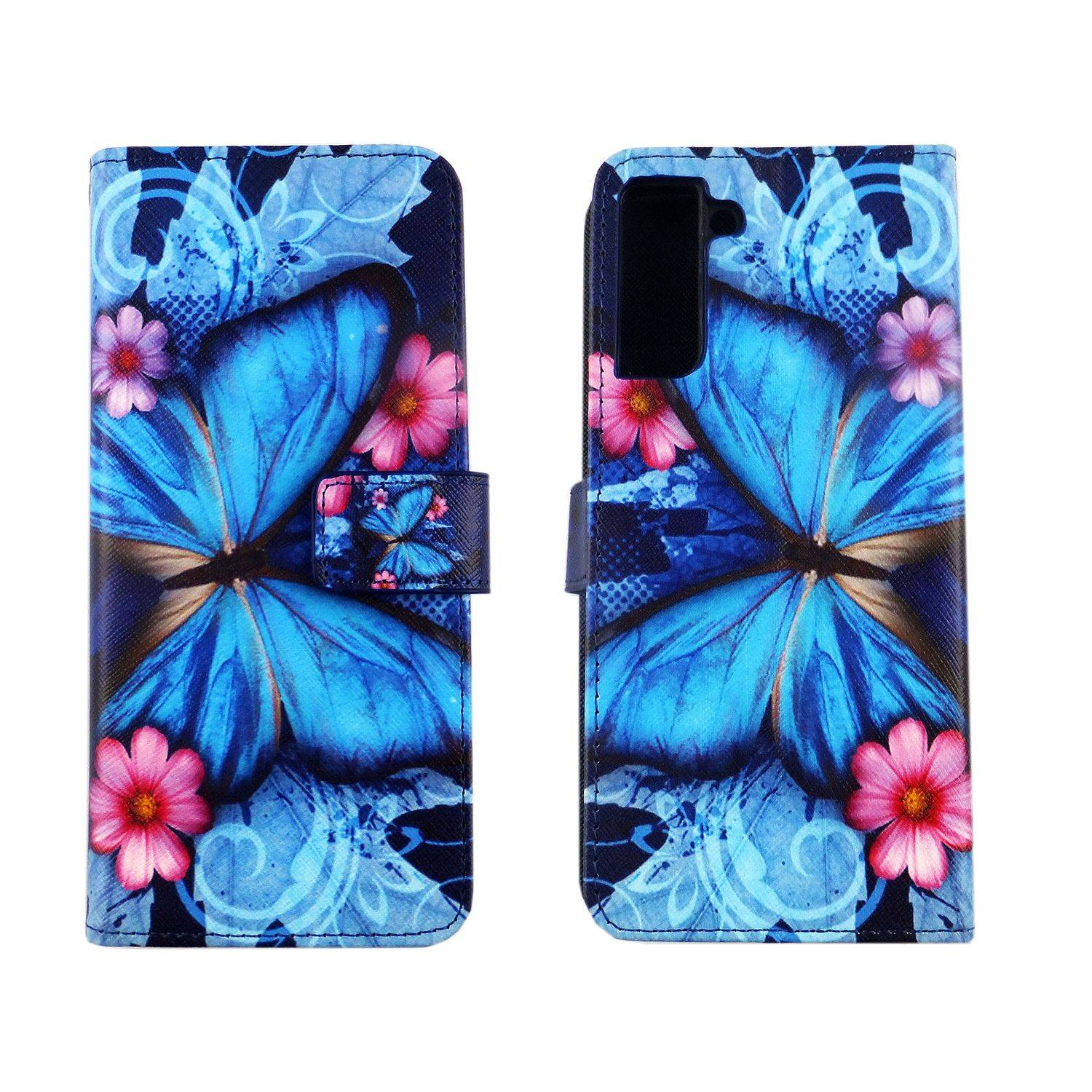 Samsung Galaxy S21 Plus Handyhülle Bookcover Blau