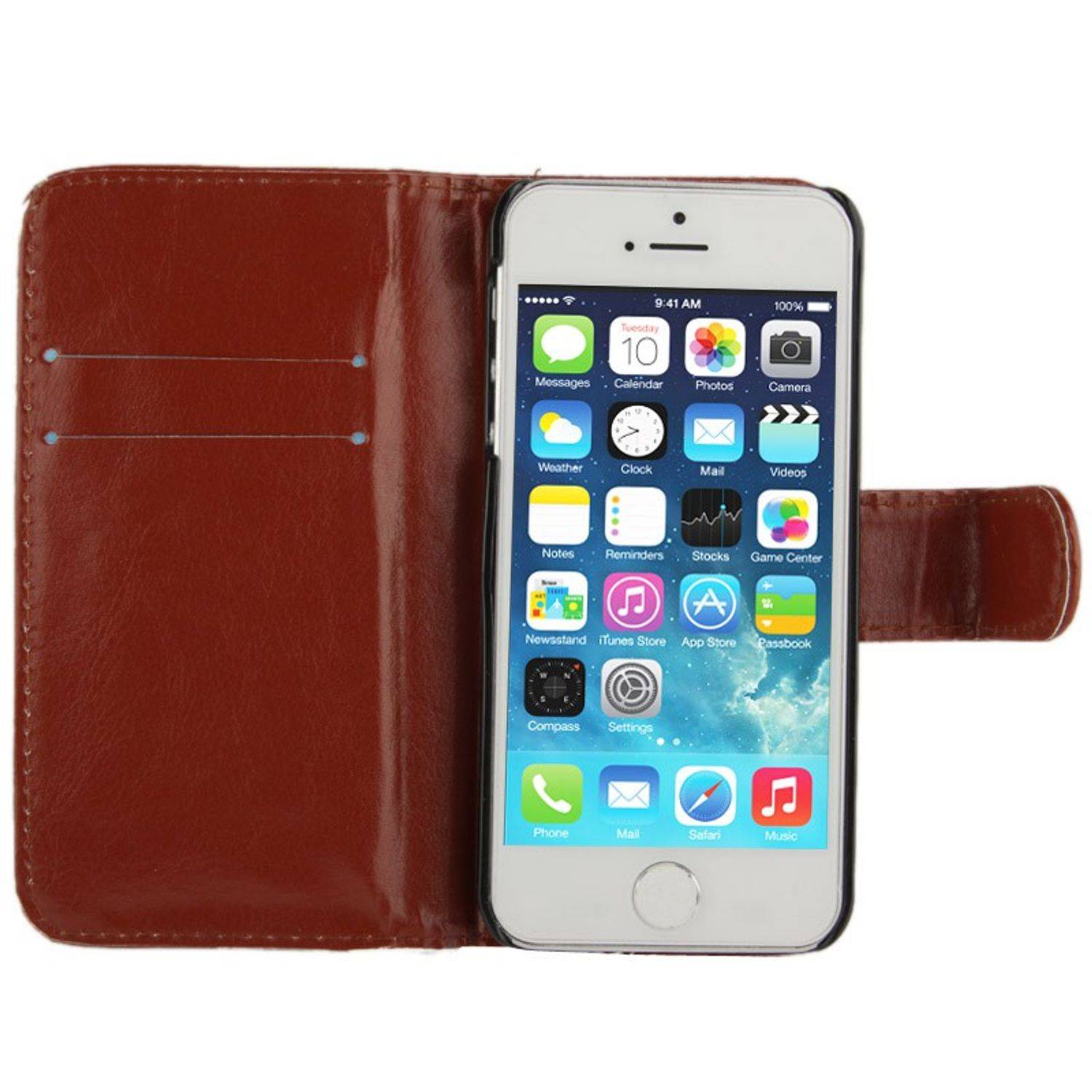 Apple iPhone 5 / 5s / SE Handyhülle Backcover Braun