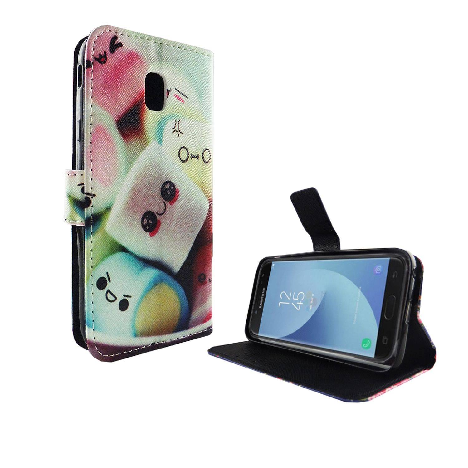 Samsung Galaxy J3 (2017) Handyhülle Bookcover Mehrfarbig