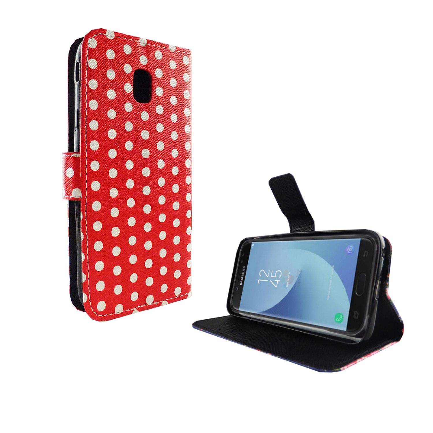 Samsung Galaxy J3 (2017) Handyhülle Bookcover Rot