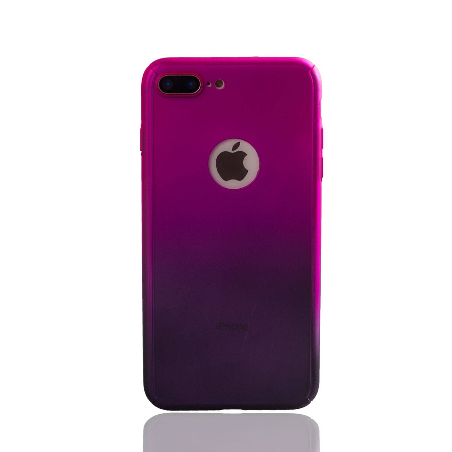 Apple iPhone 7 Plus Handyhülle 360 Grad Schutz Full Cover Rosa