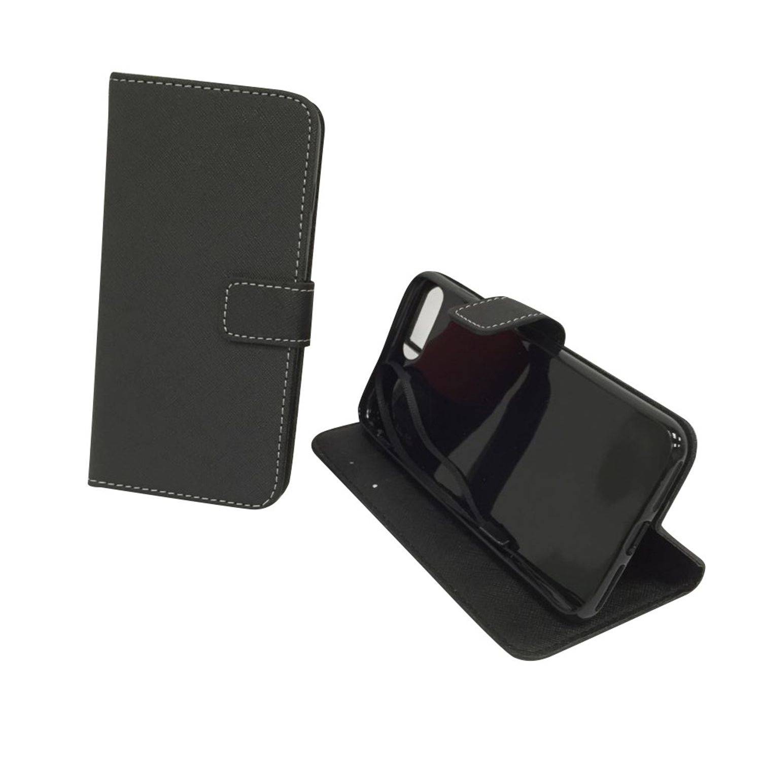Apple iPhone 7 Plus Handyhülle Bookcover Schwarz