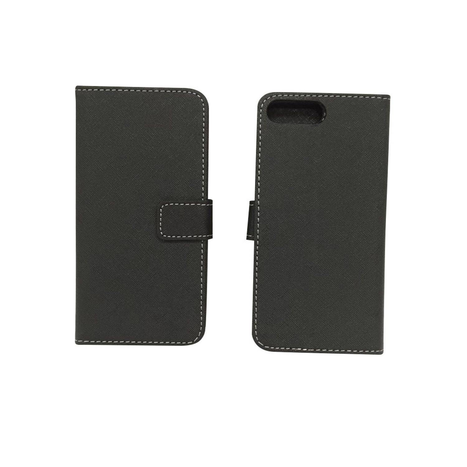 Apple iPhone 7 Plus Handyhülle Bookcover Schwarz