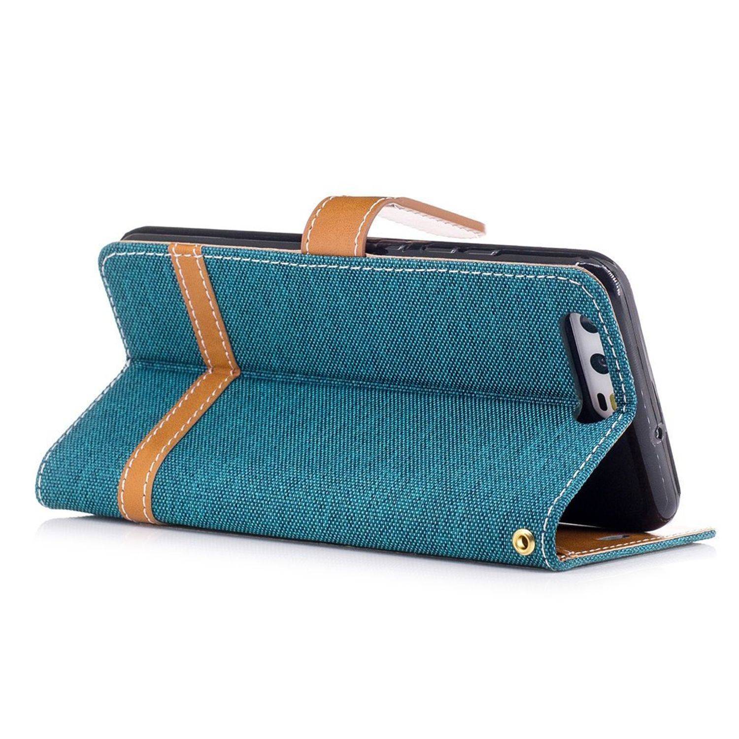 Huawei P10 Handyhülle Bookcover Grün