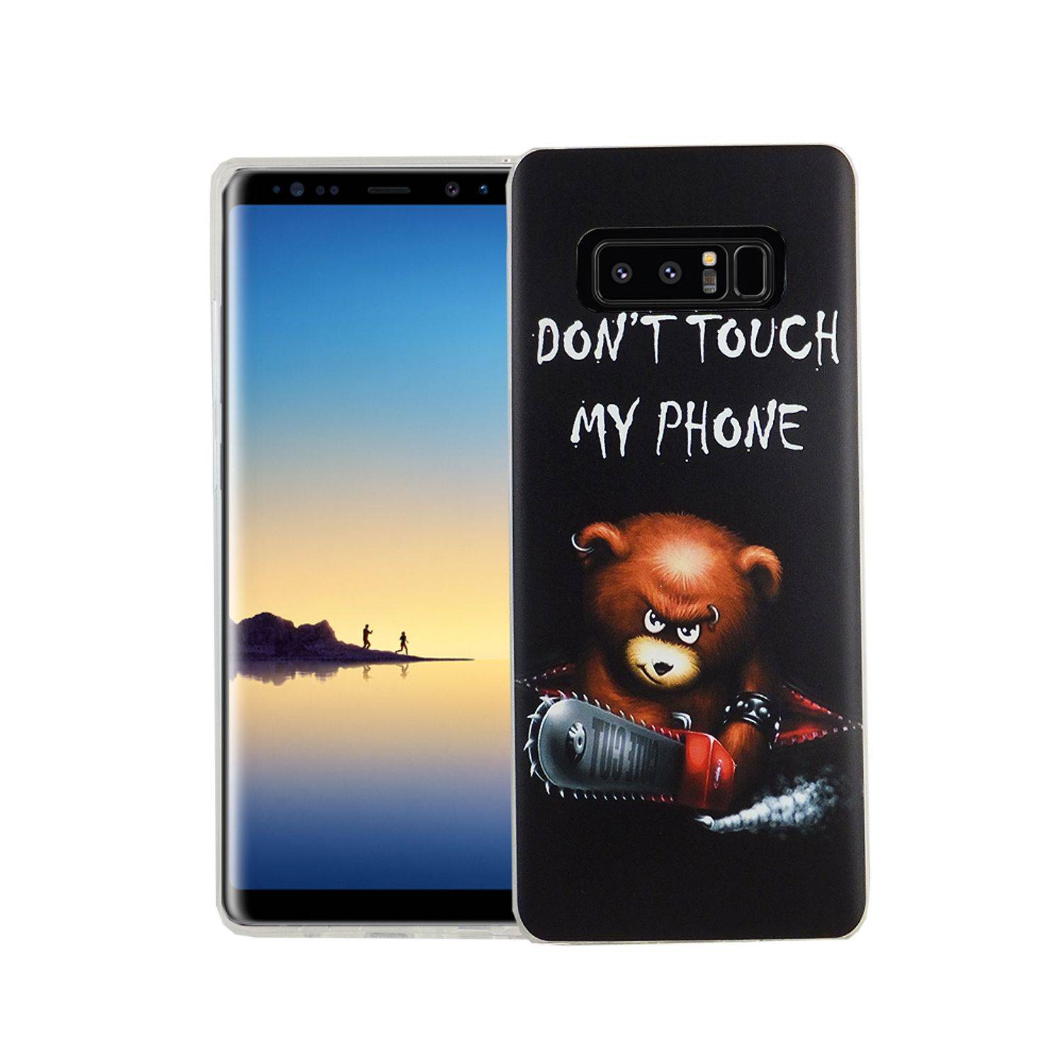 Samsung Galaxy Note 8 Handyhülle Bumper Backcover Schwarz