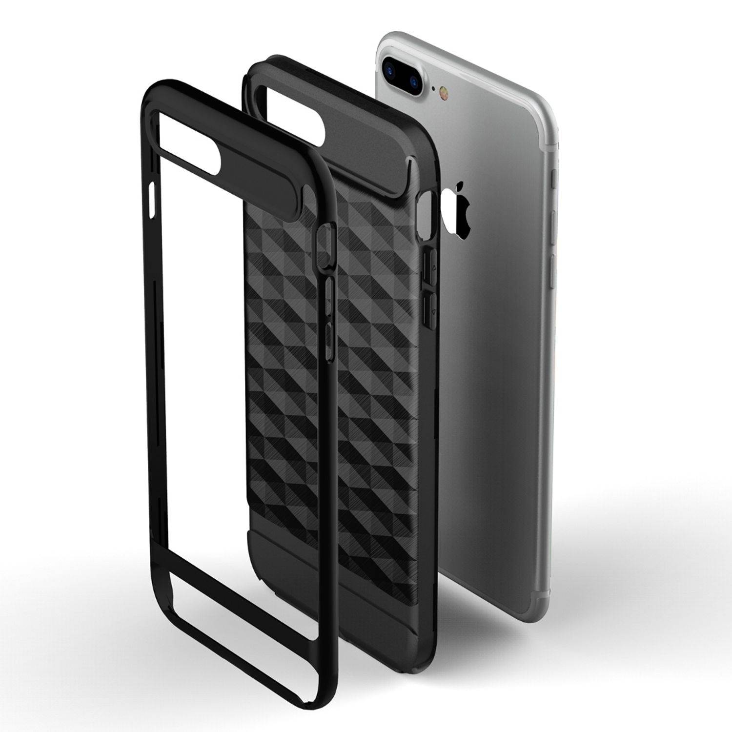 Apple iPhone 8 Handyhülle Backcover Schwarz
