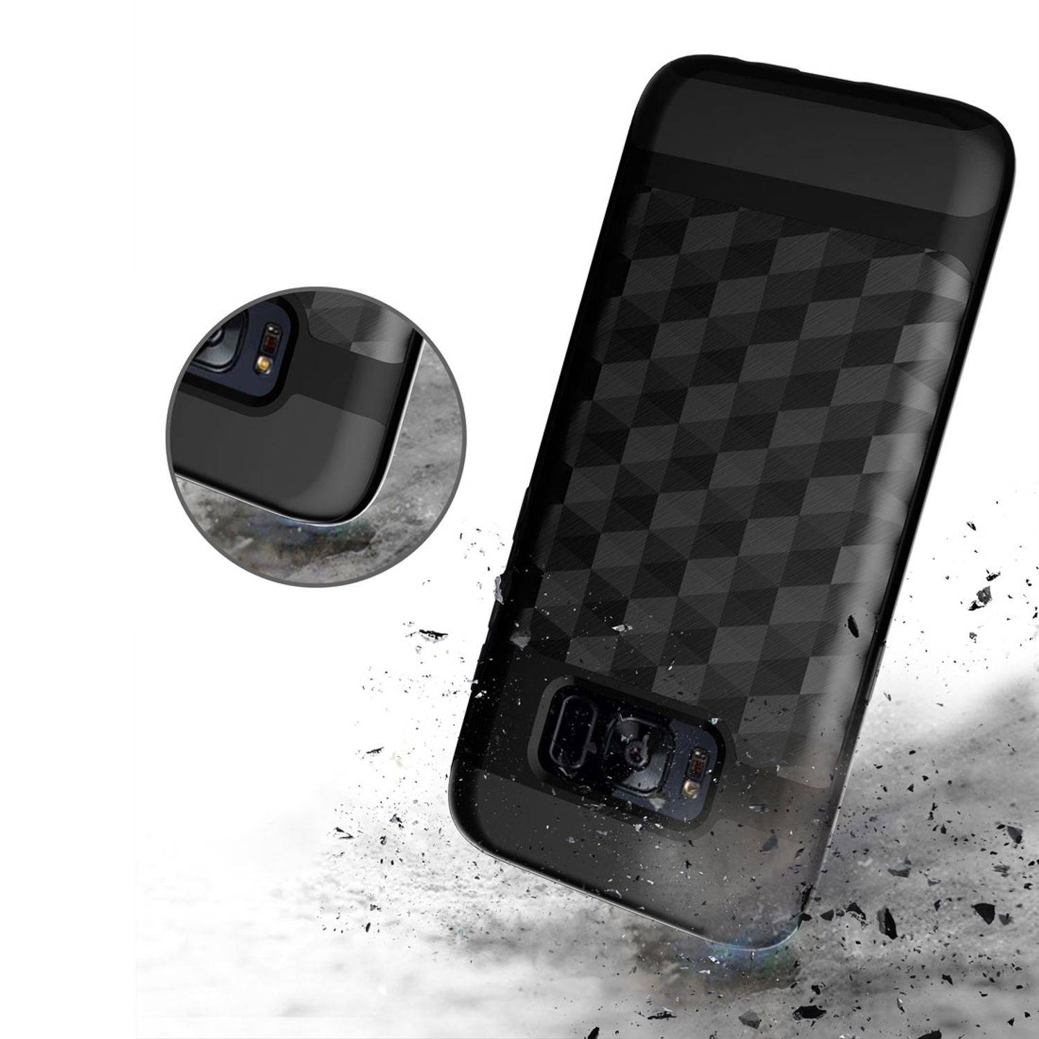 Samsung Galaxy S7 Edge Handyhülle Backcover Rosa