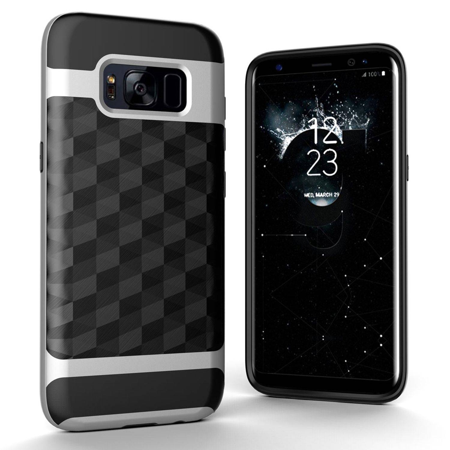 Samsung Galaxy S7 Edge Handyhülle Backcover Silber