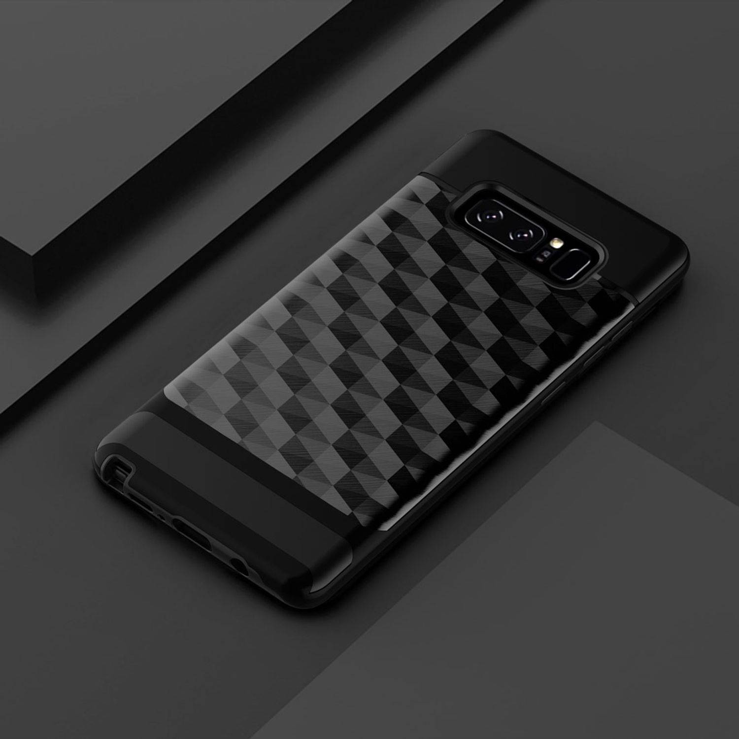 Samsung Galaxy Note 8 Handyhülle Backcover Schwarz