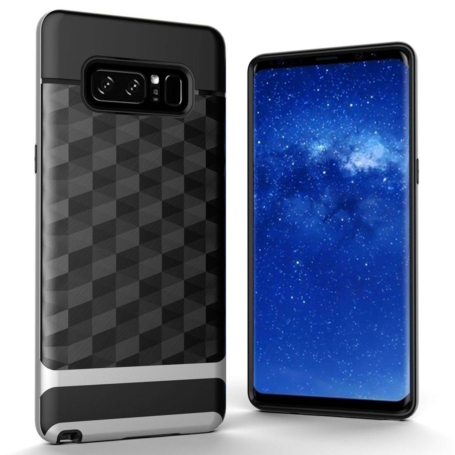 Samsung Galaxy Note 8 Handyhülle Backcover Silber