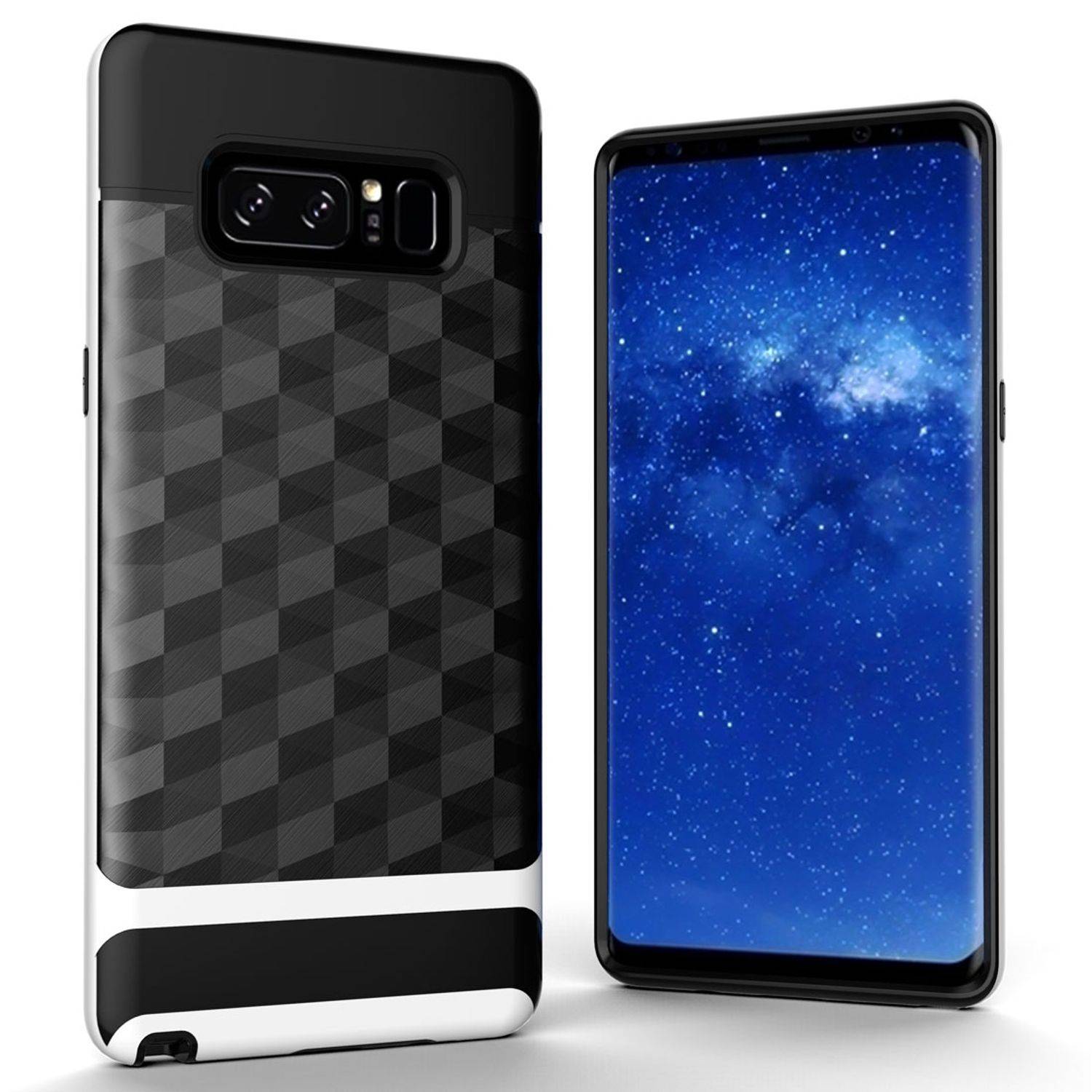 Samsung Galaxy Note 8 Handyhülle Backcover Weiß