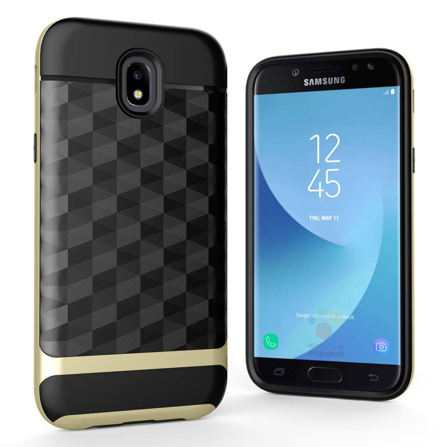Samsung Galaxy J3 (2017) Handyhülle Backcover Gold