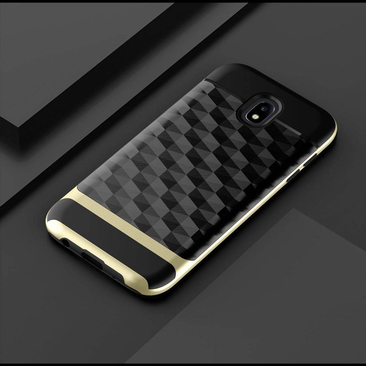 Samsung Galaxy J3 (2017) Handyhülle Backcover Gold