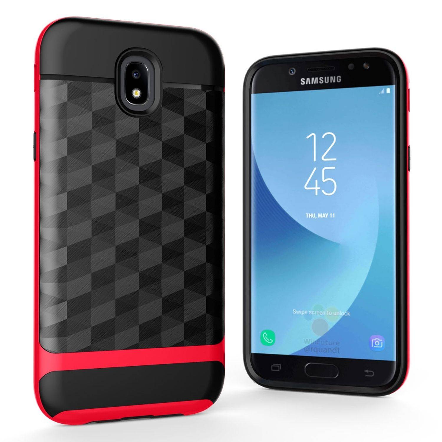 Samsung Galaxy J3 (2017) Handyhülle Backcover Rot
