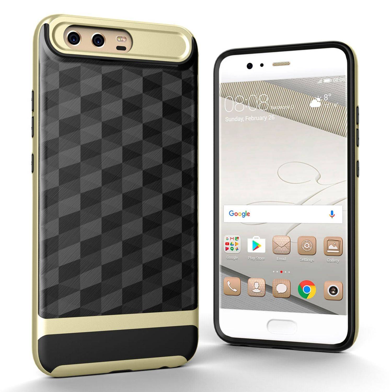 Huawei P10 Handyhülle Backcover Gold