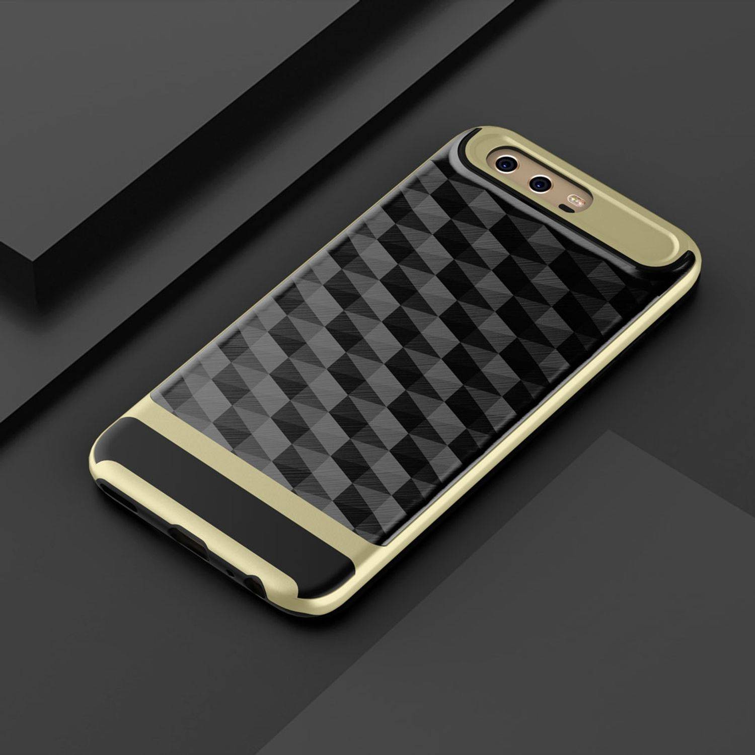Huawei P10 Handyhülle Backcover Gold