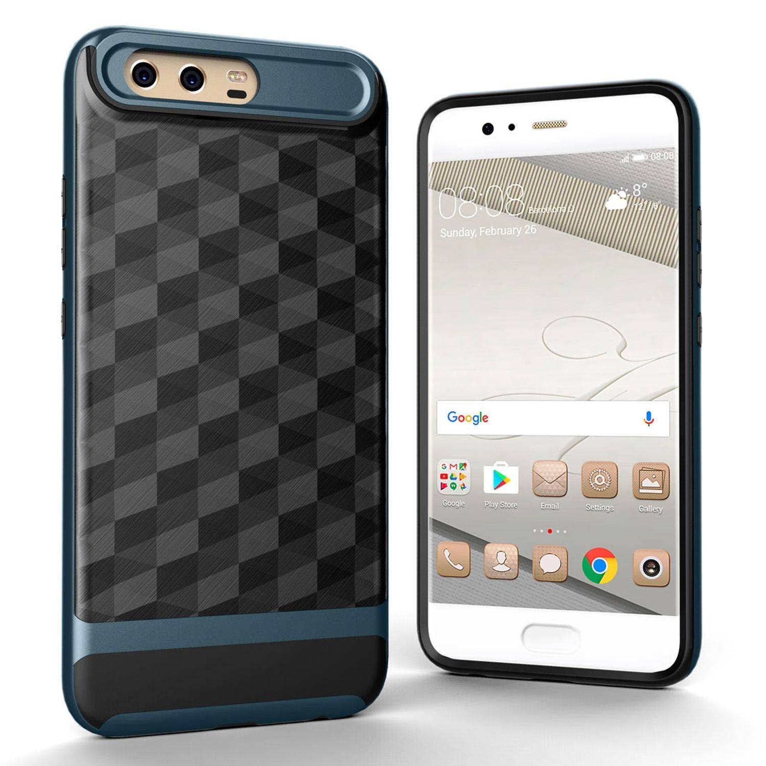 Huawei P10 Handyhülle Backcover Blau
