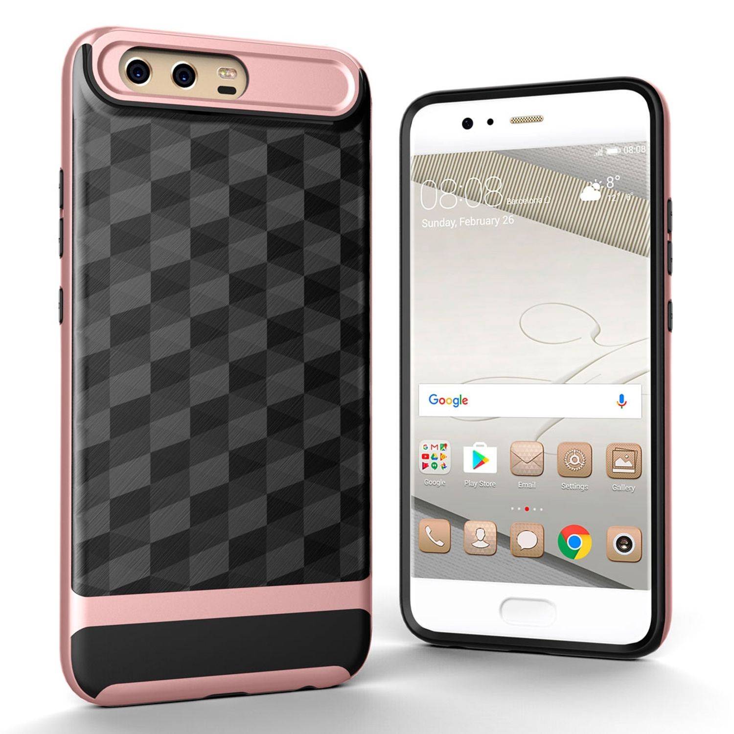 Huawei P10 Handyhülle Backcover Rosa