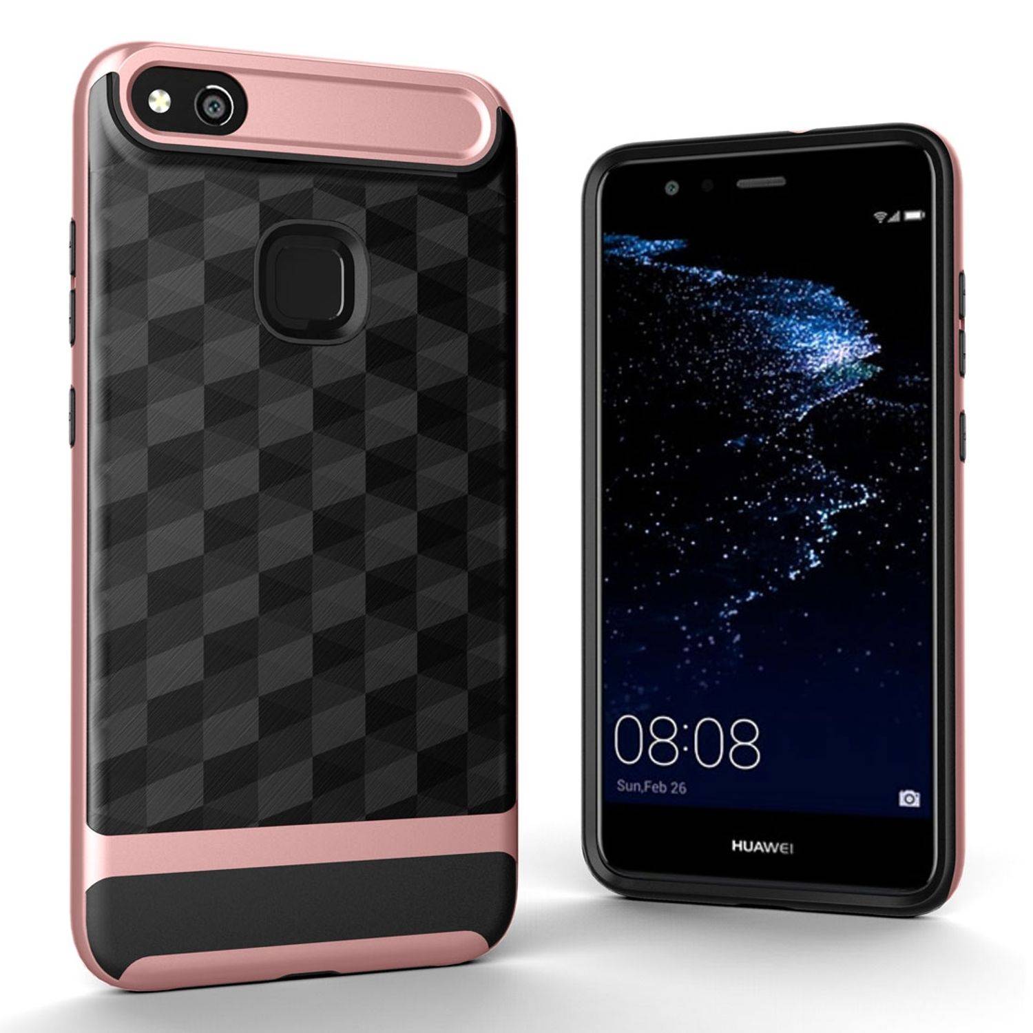 Huawei P10 Lite Handyhülle Backcover Rosa