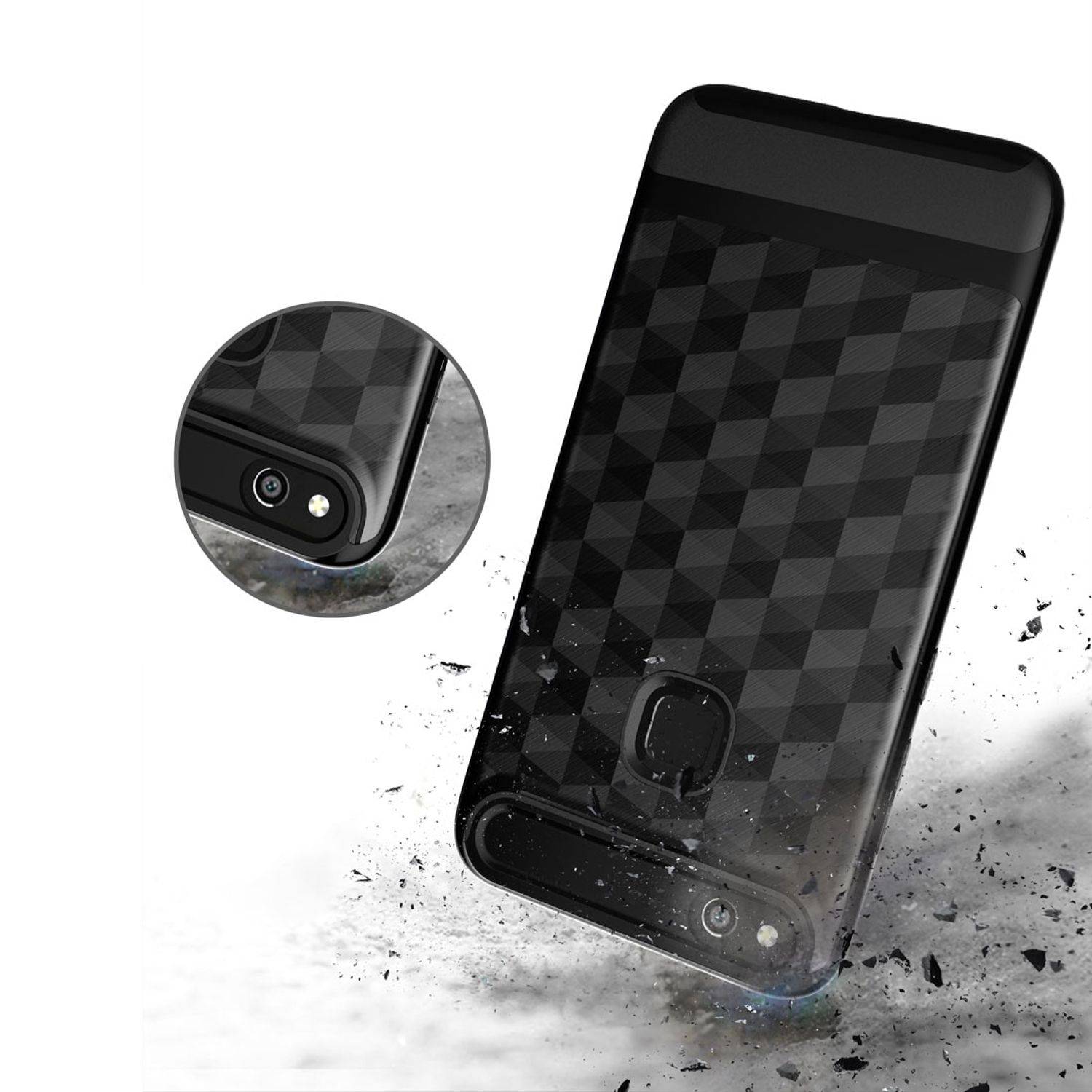 Huawei P10 Lite Handyhülle Backcover Weiß